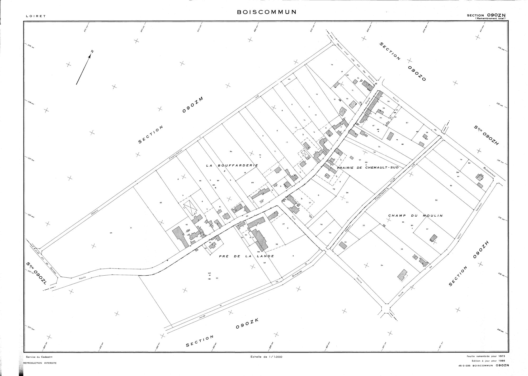 Boiscommun - Sections
