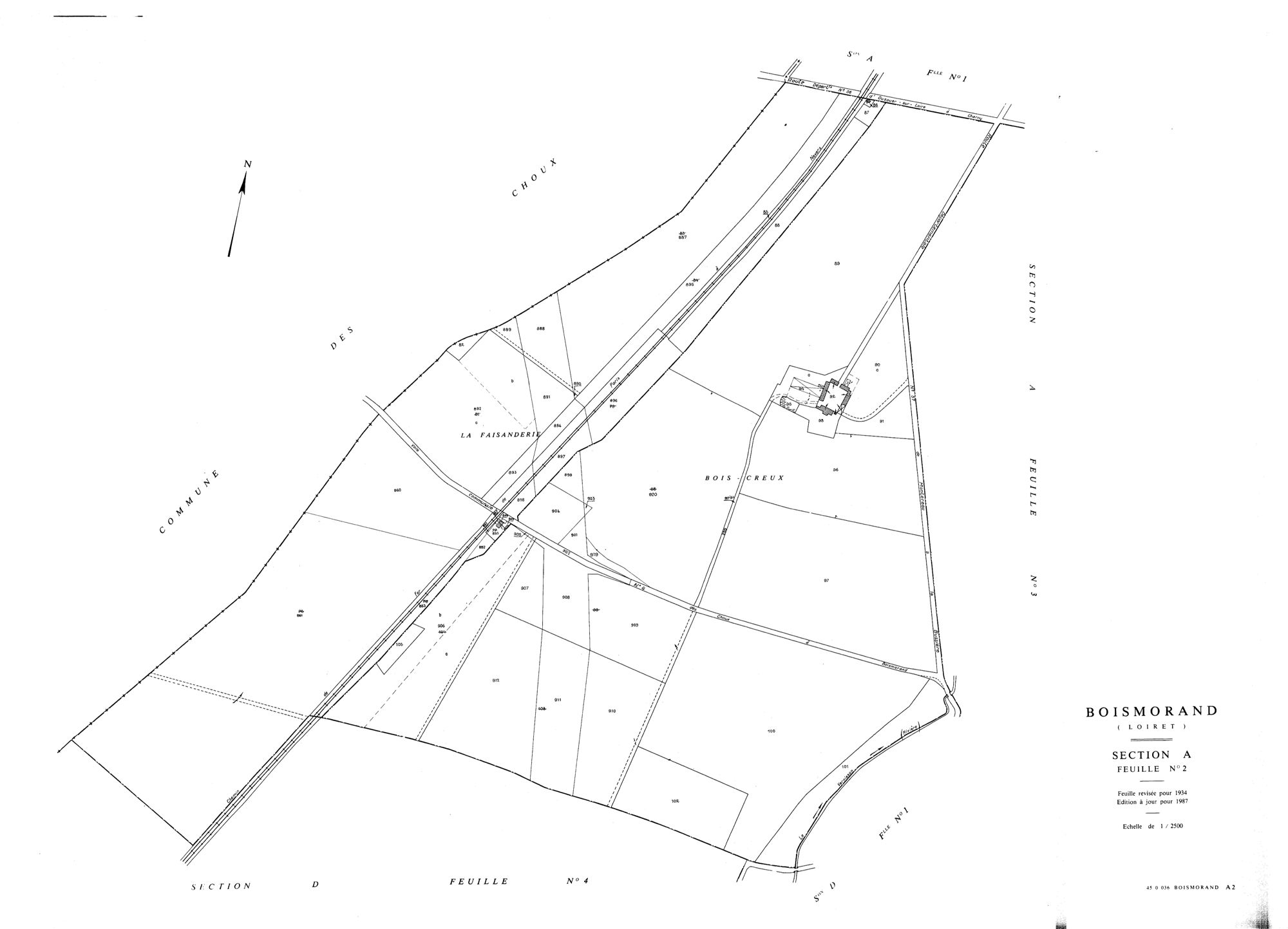 Boismorand - Sections