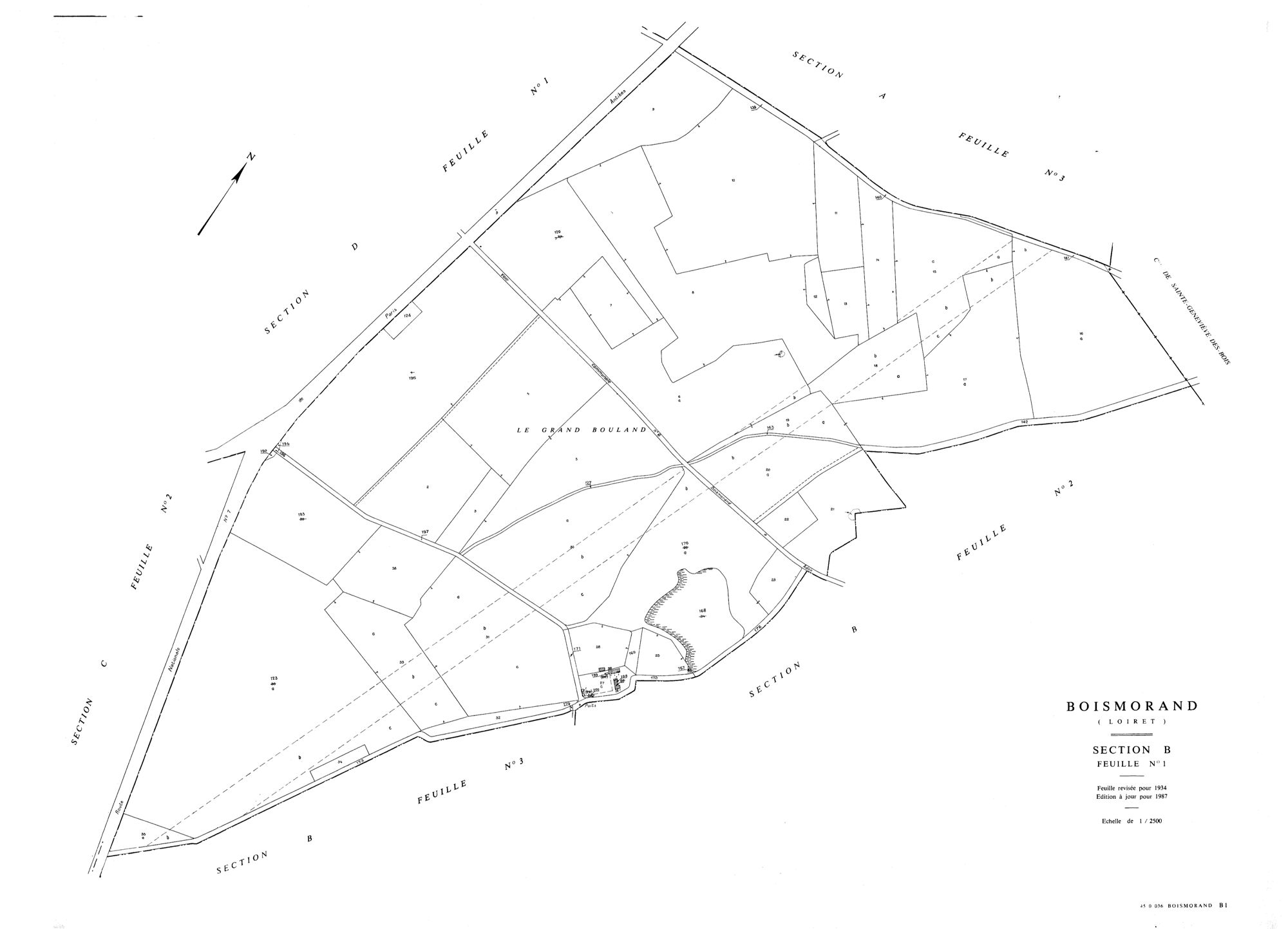 Boismorand - Sections