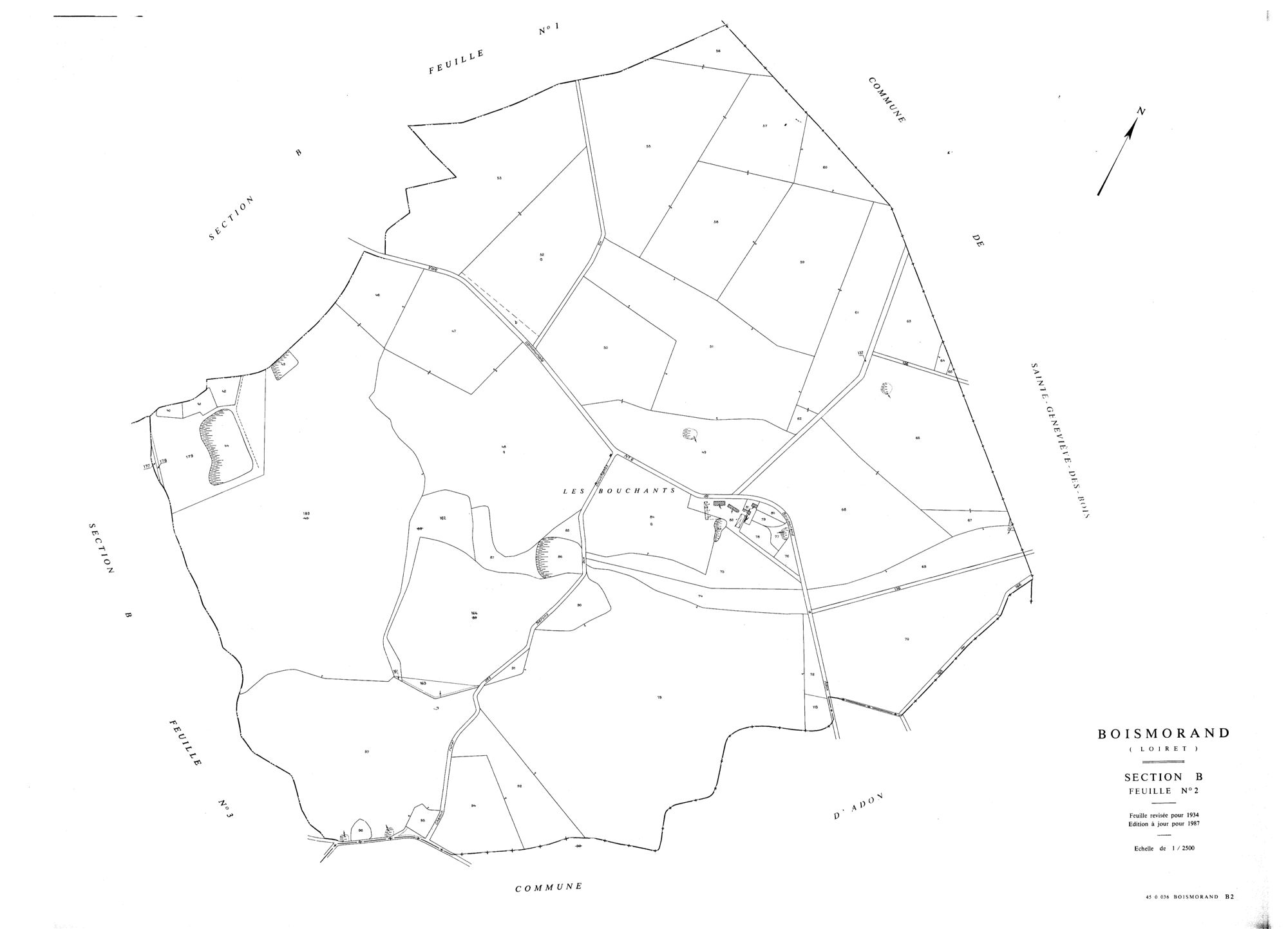 Boismorand - Sections