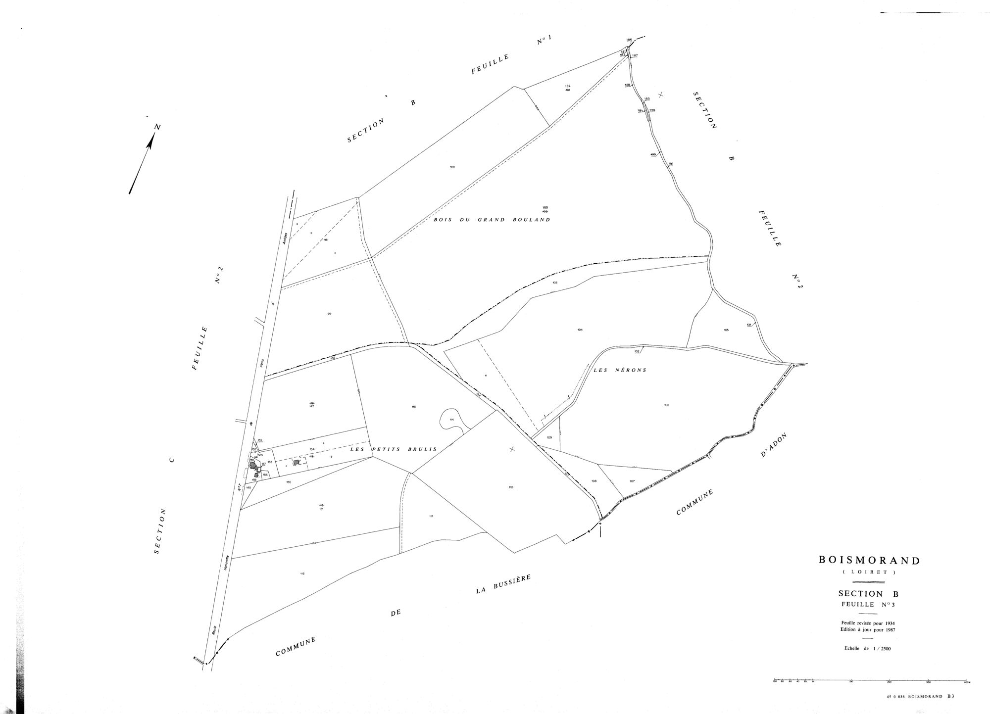 Boismorand - Sections