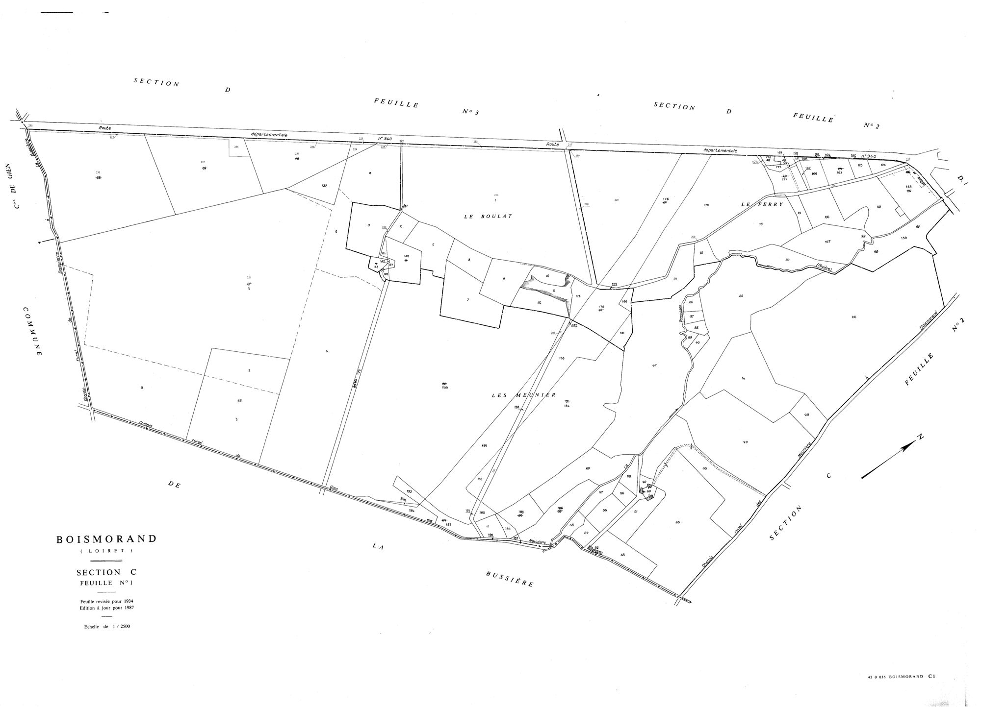 Boismorand - Sections