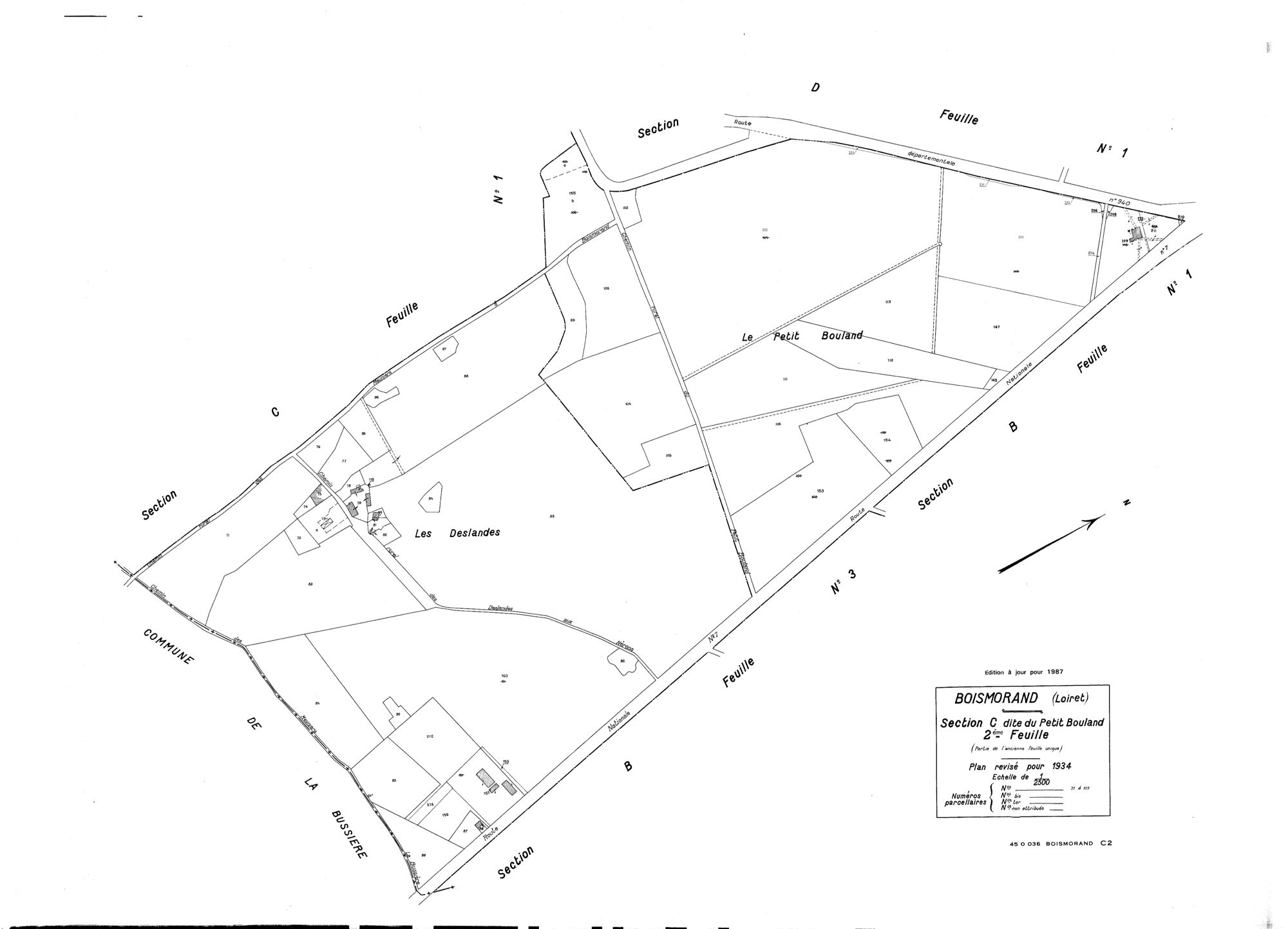 Boismorand - Sections