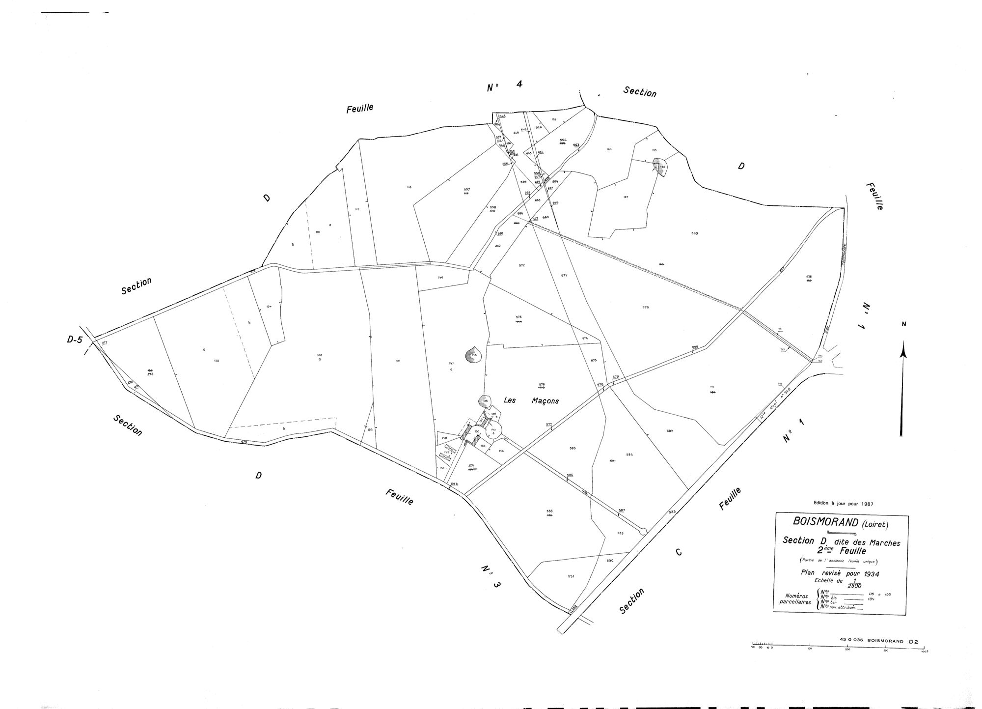 Boismorand - Sections