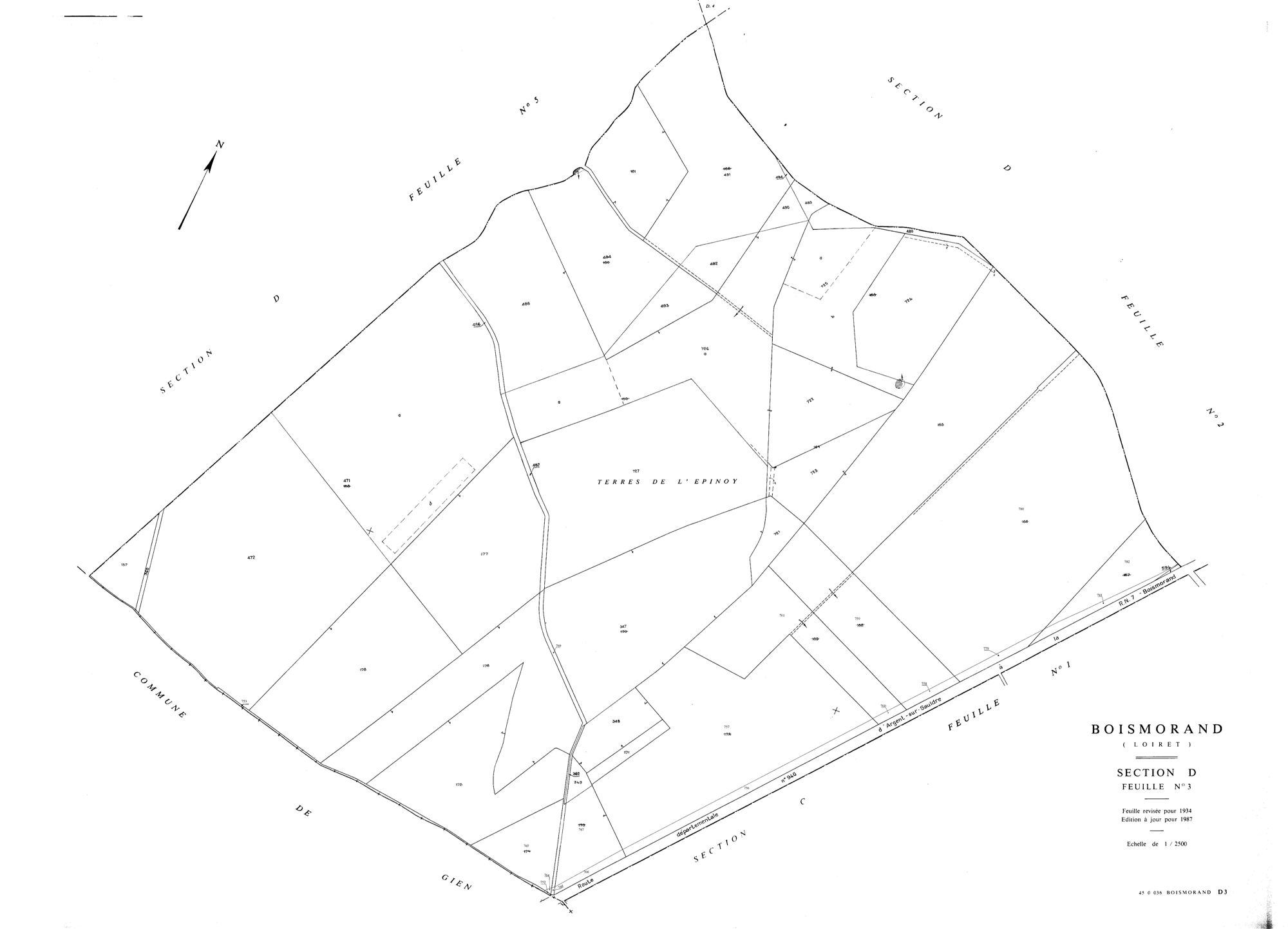 Boismorand - Sections