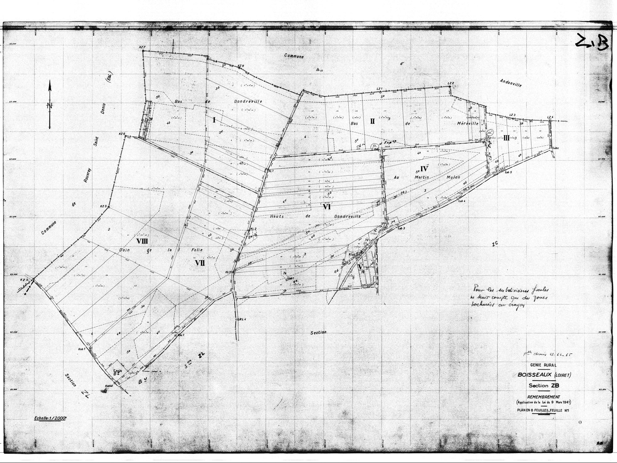 Boisseaux - Sections