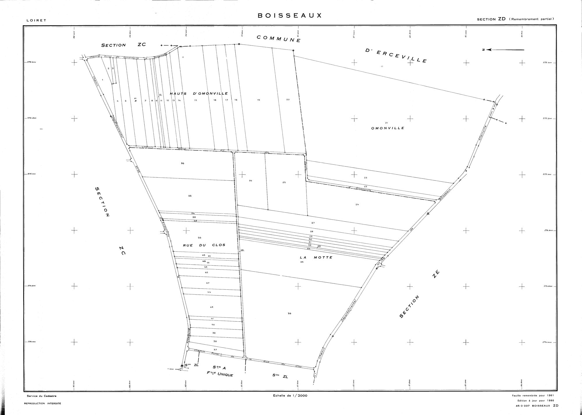Boisseaux - Sections