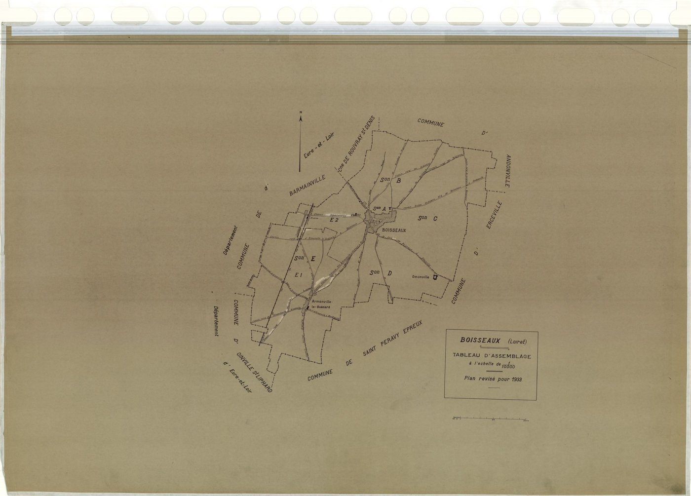 Boisseaux - Tableau d'assemblage