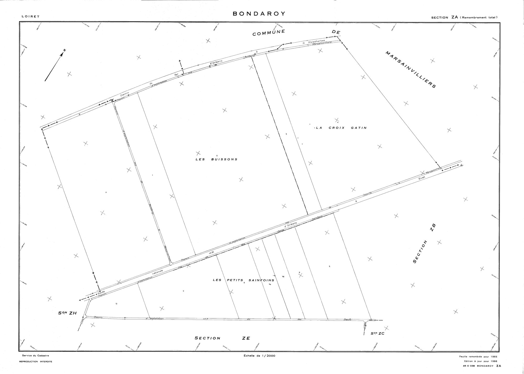 Bondaroy - Sections