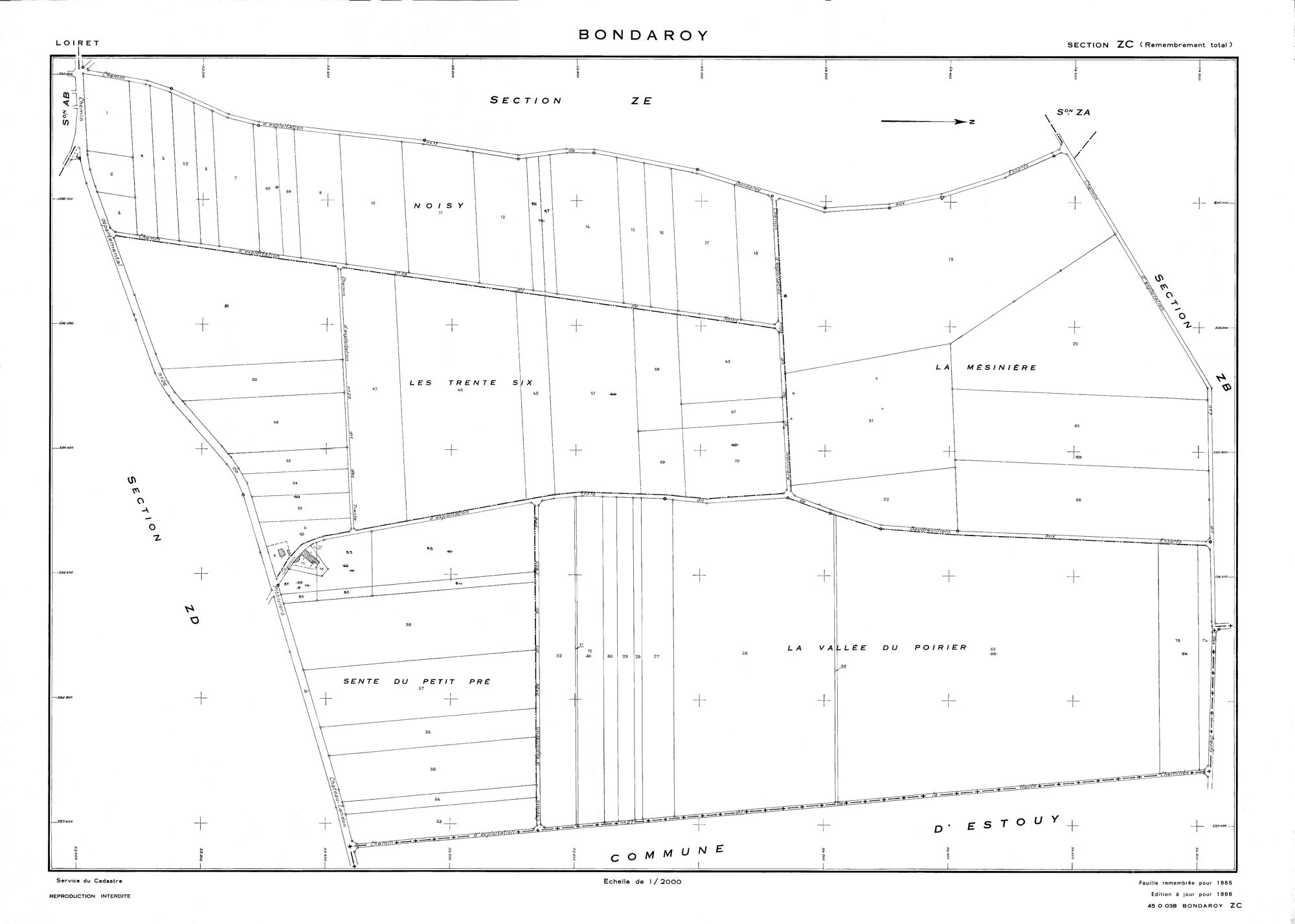 Bondaroy - Sections