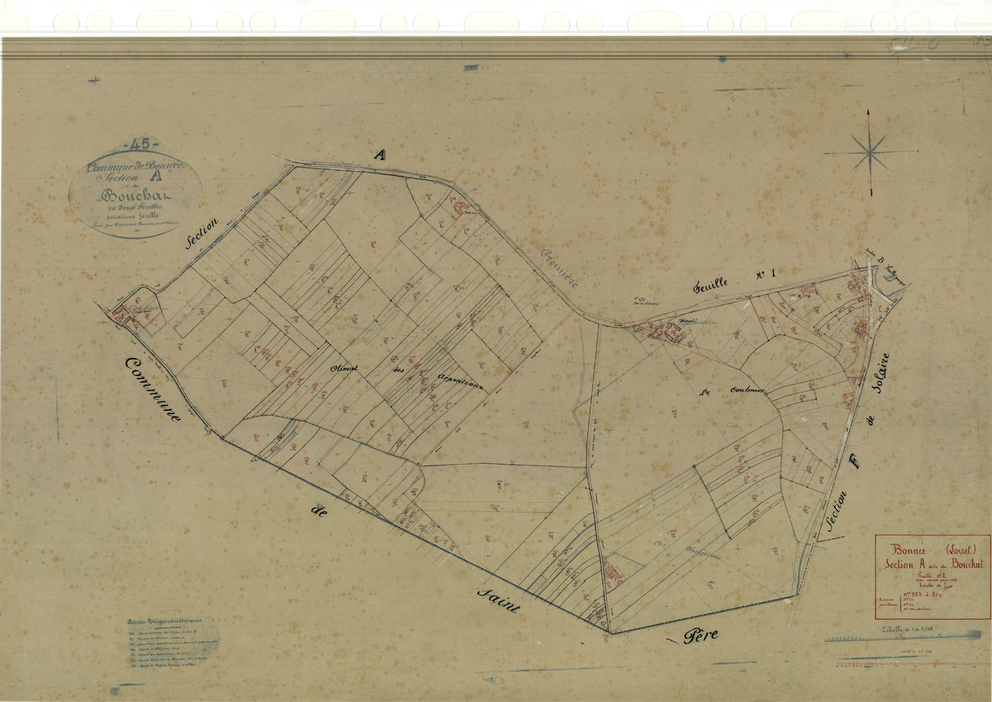Bonnée - Sections