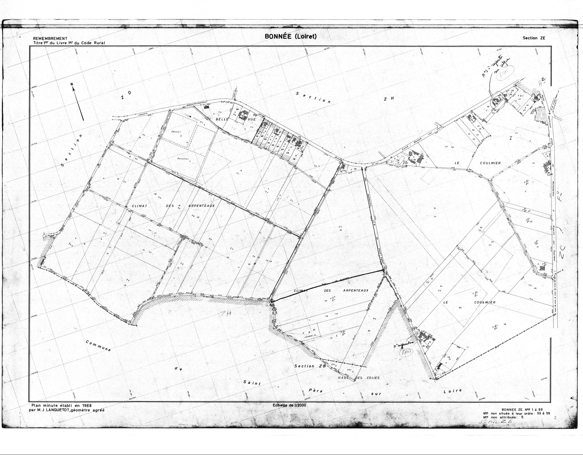 Bonnée - Sections