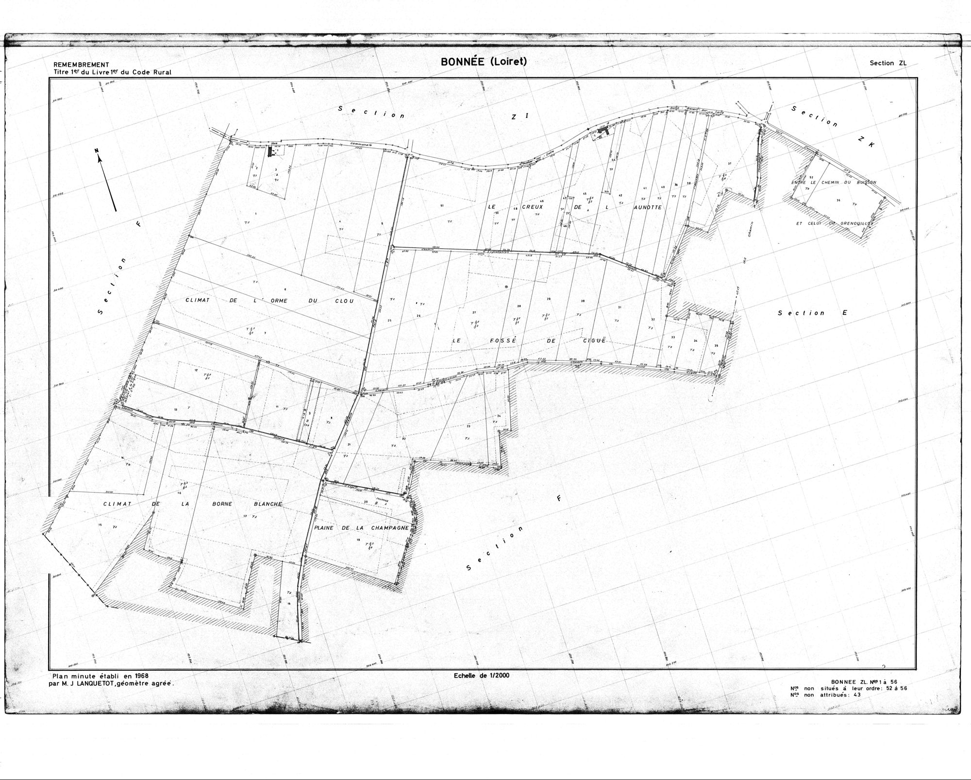 Bonnée - Sections