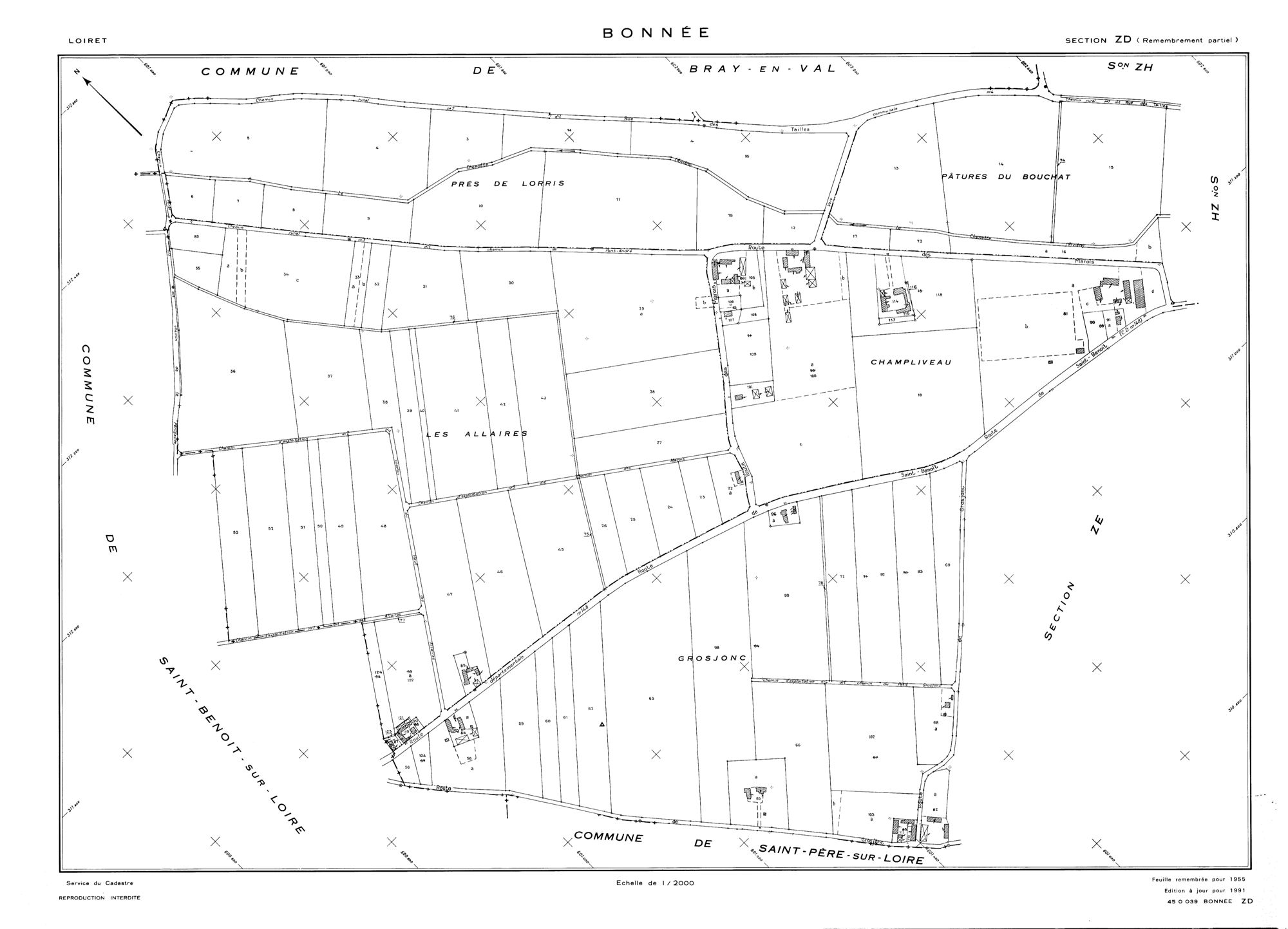 Bonnée - Sections