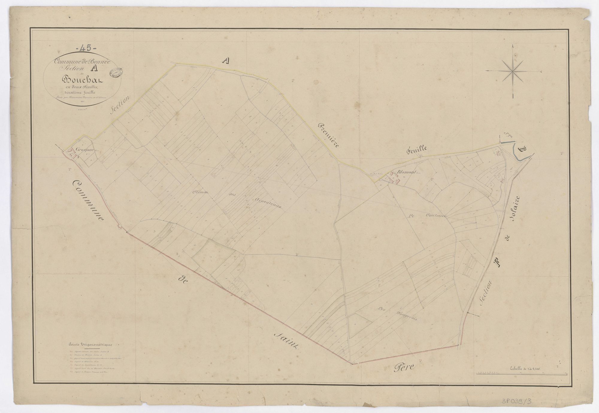 Bonnée - Sections