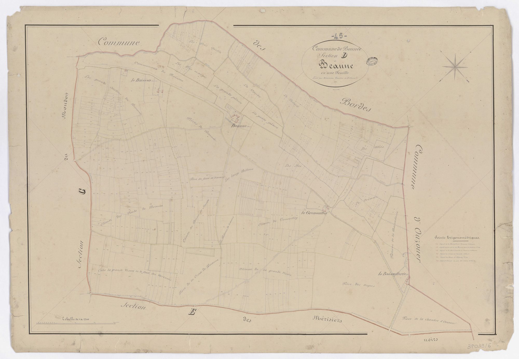 Bonnée - Sections