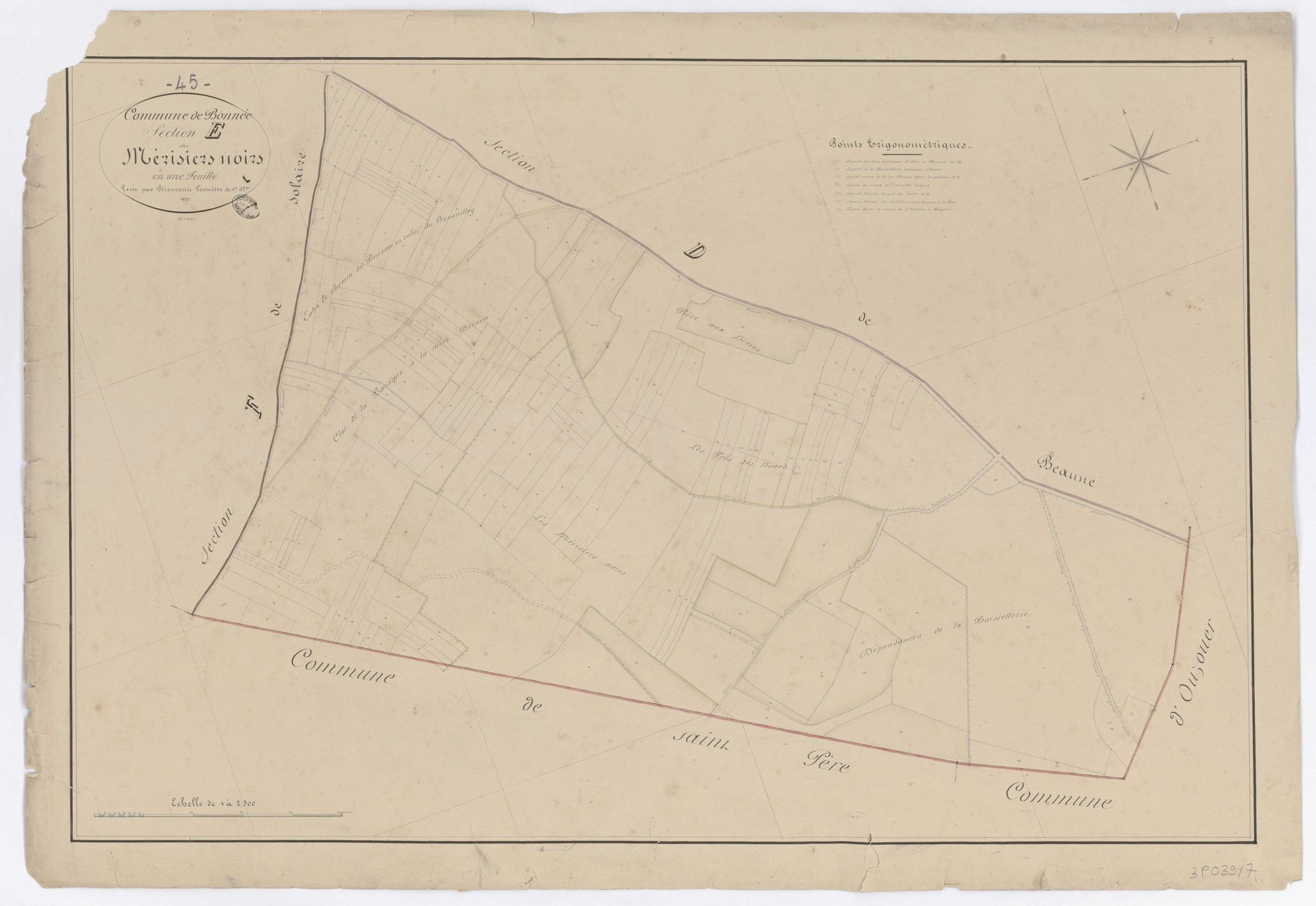 Bonnée - Sections