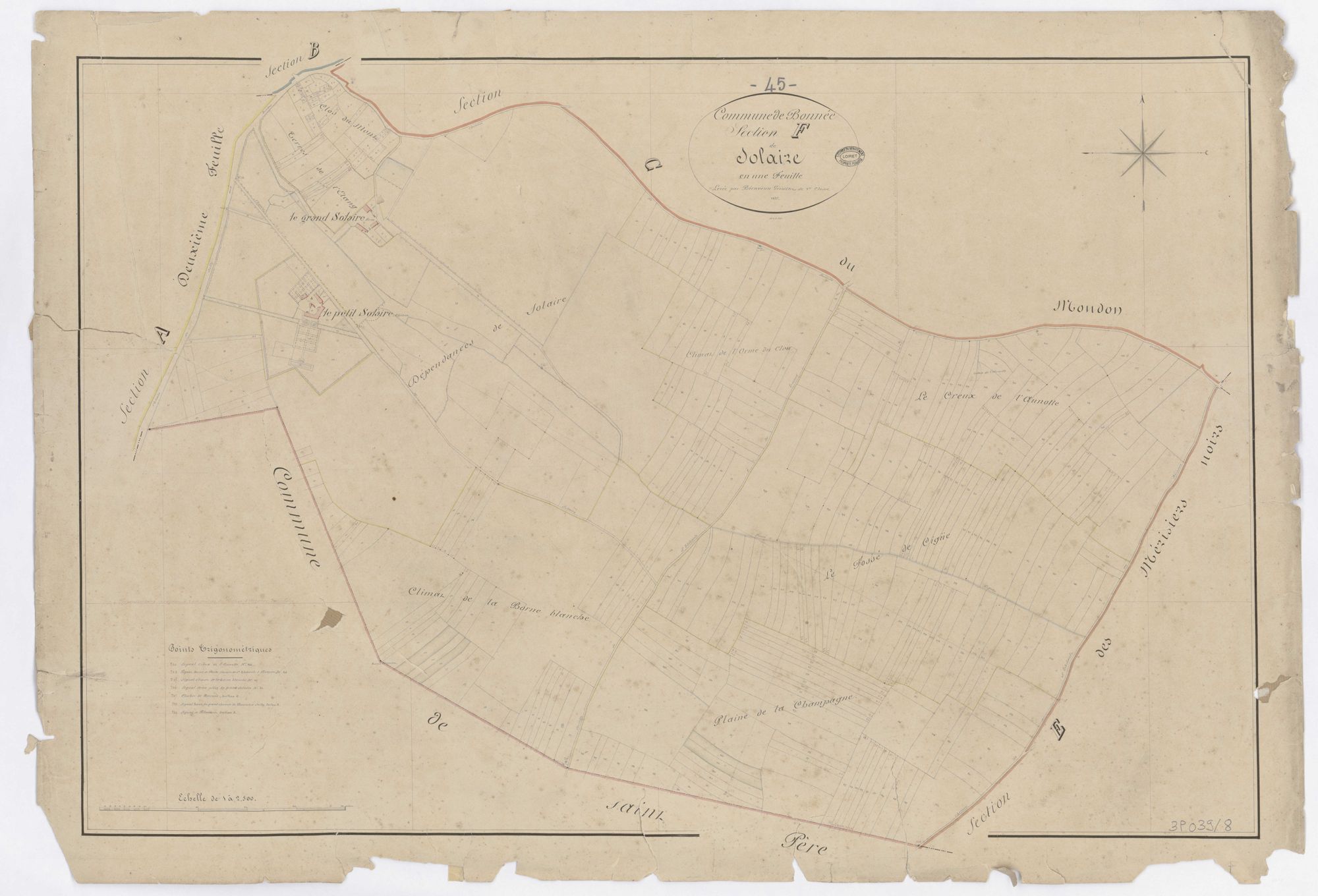 Bonnée - Sections