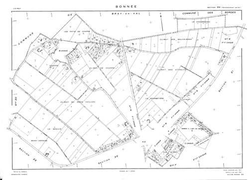 Bonnée - Sections
