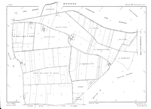 Bonnée - Sections