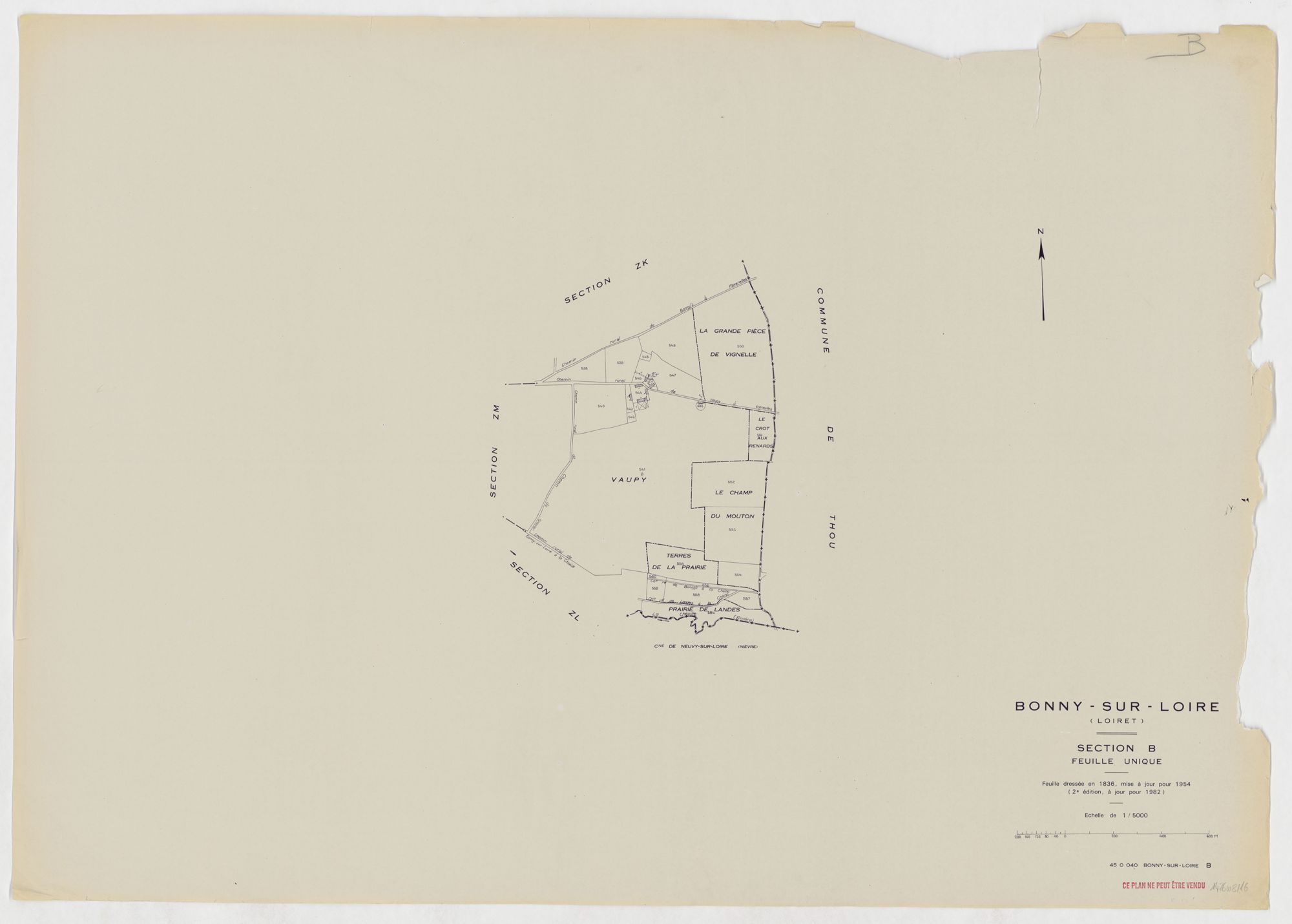 Bonny-sur-Loire - Sections