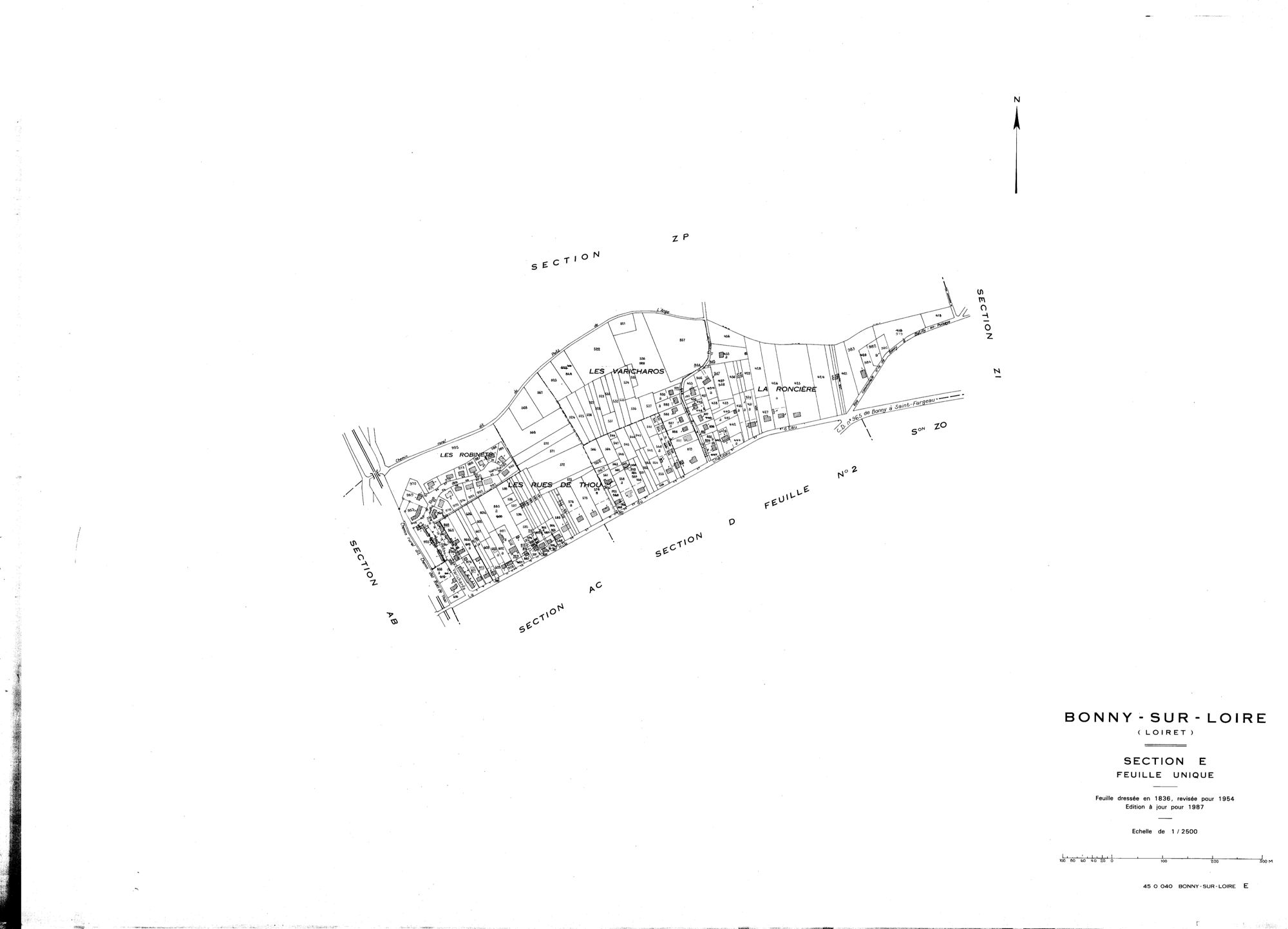 Bonny-sur-Loire - Sections