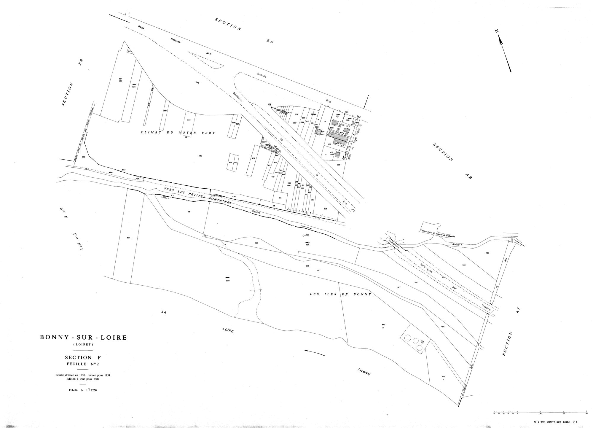 Bonny-sur-Loire - Sections