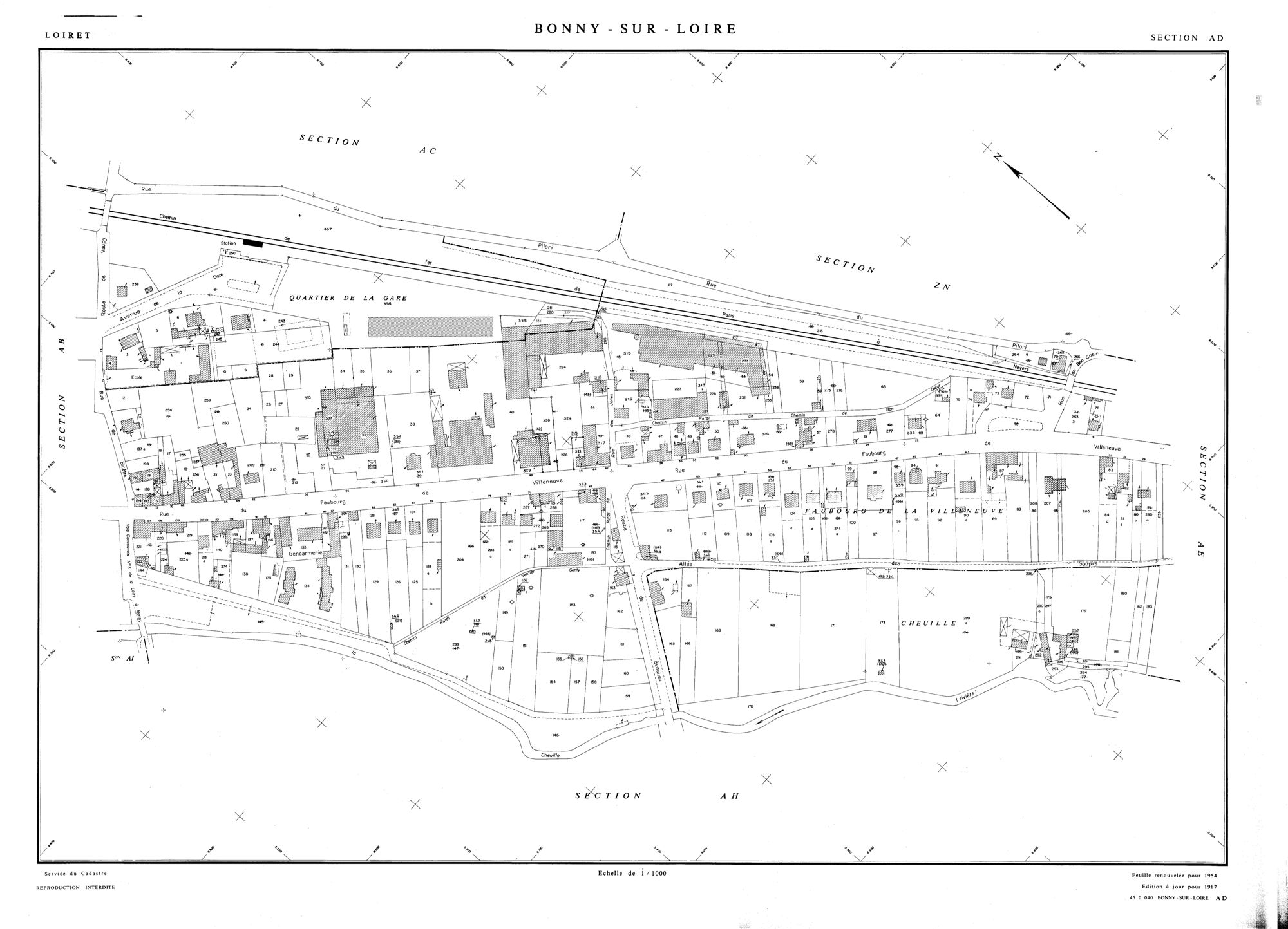 Bonny-sur-Loire - Sections