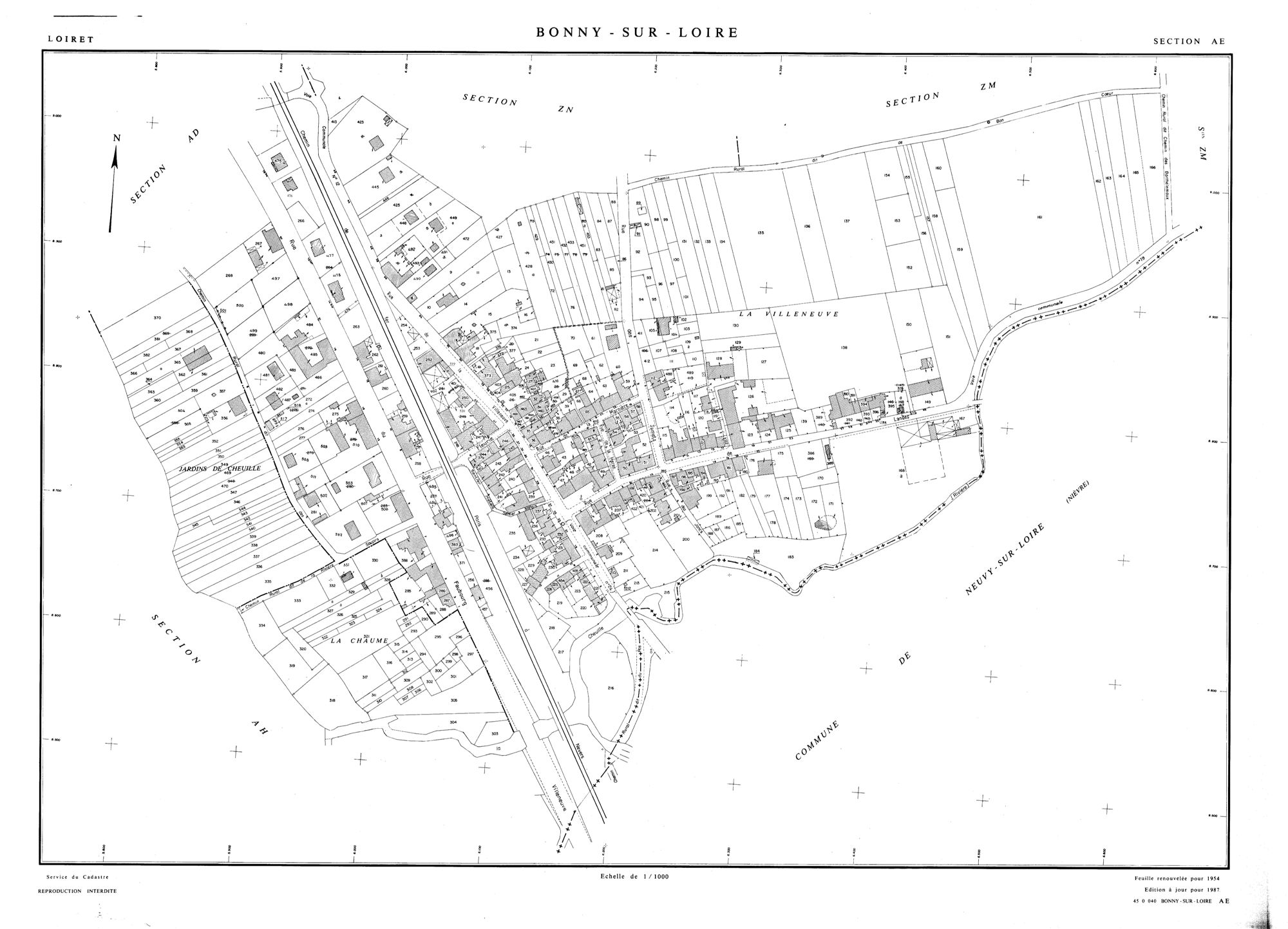 Bonny-sur-Loire - Sections