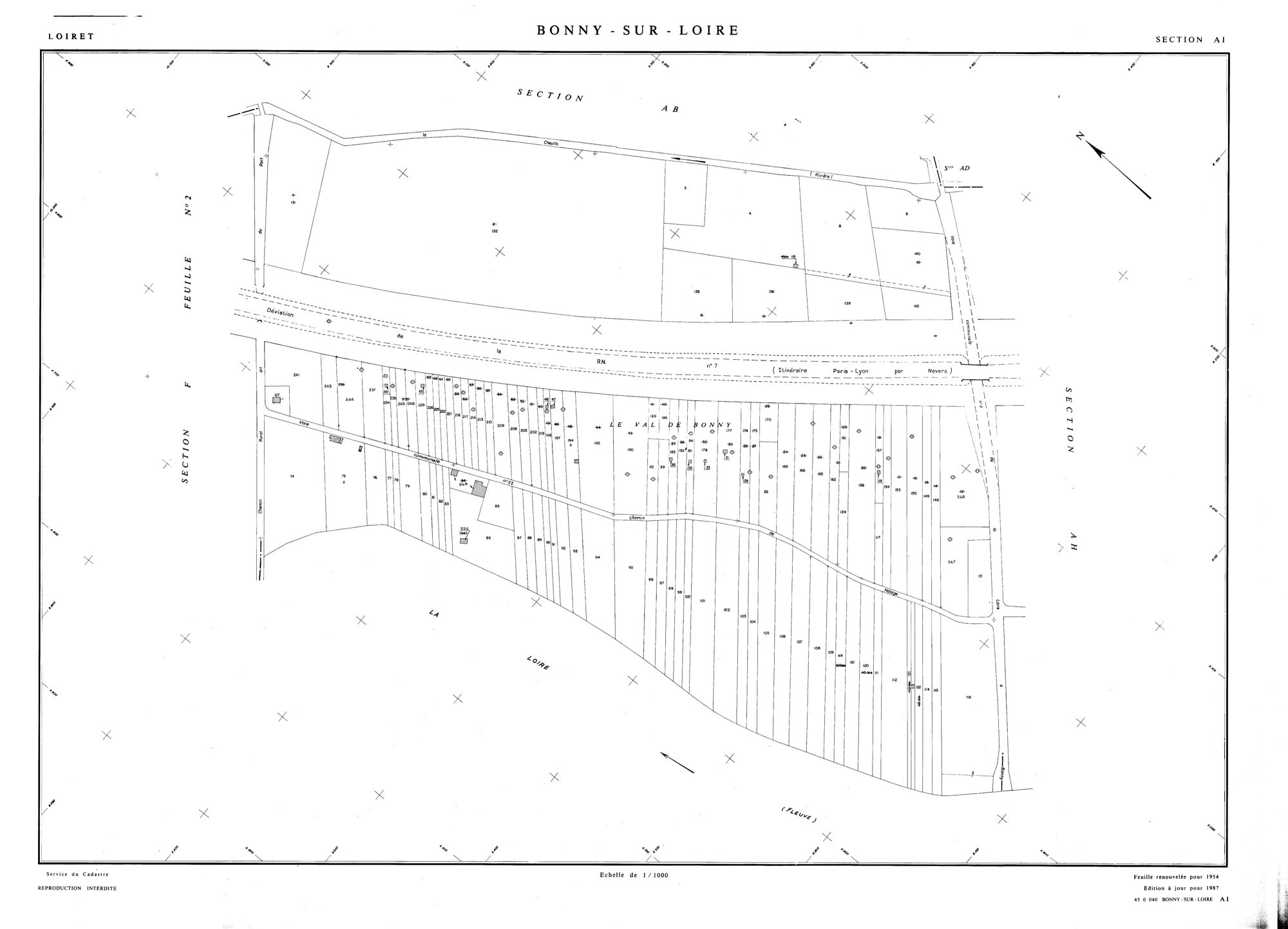 Bonny-sur-Loire - Sections
