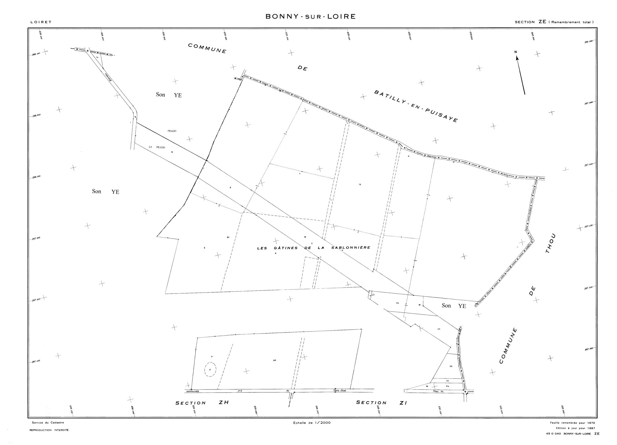 Bonny-sur-Loire - Sections