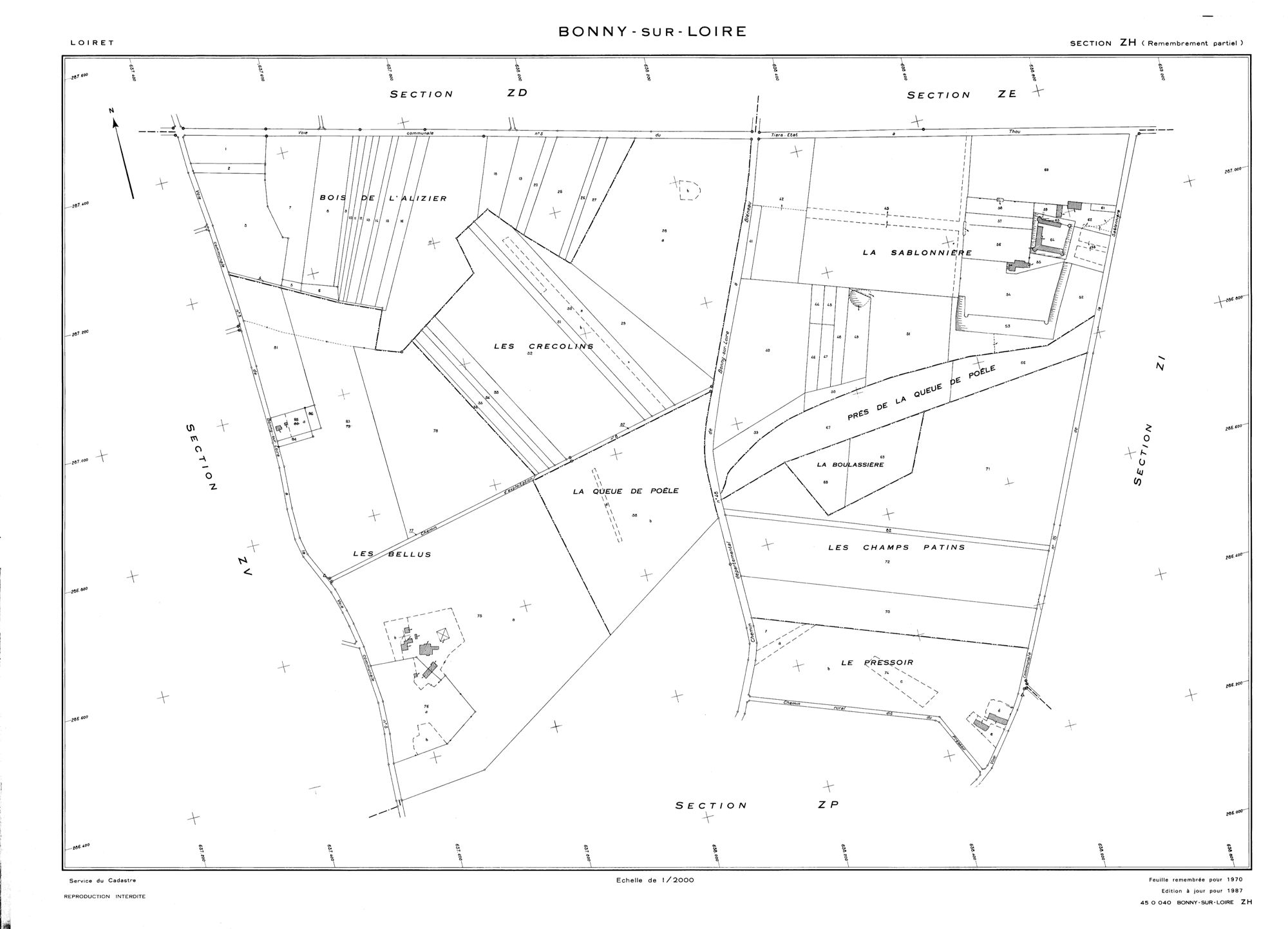 Bonny-sur-Loire - Sections