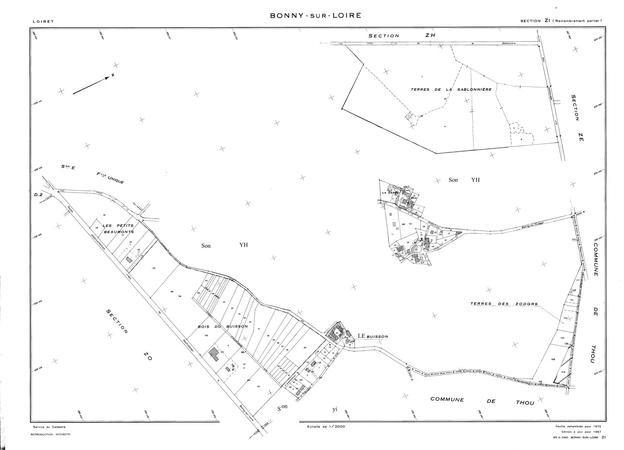 Bonny-sur-Loire - Sections