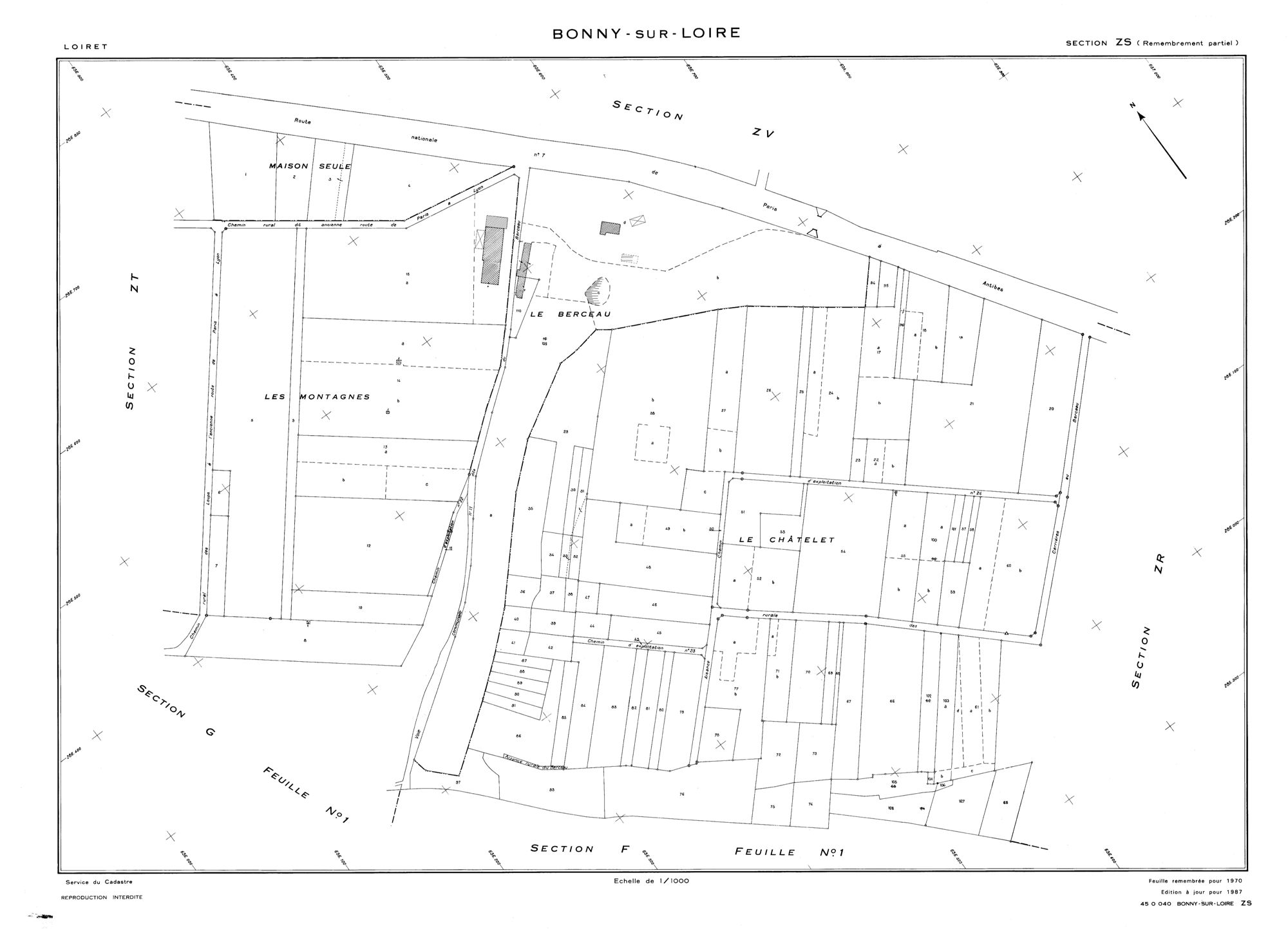 Bonny-sur-Loire - Sections