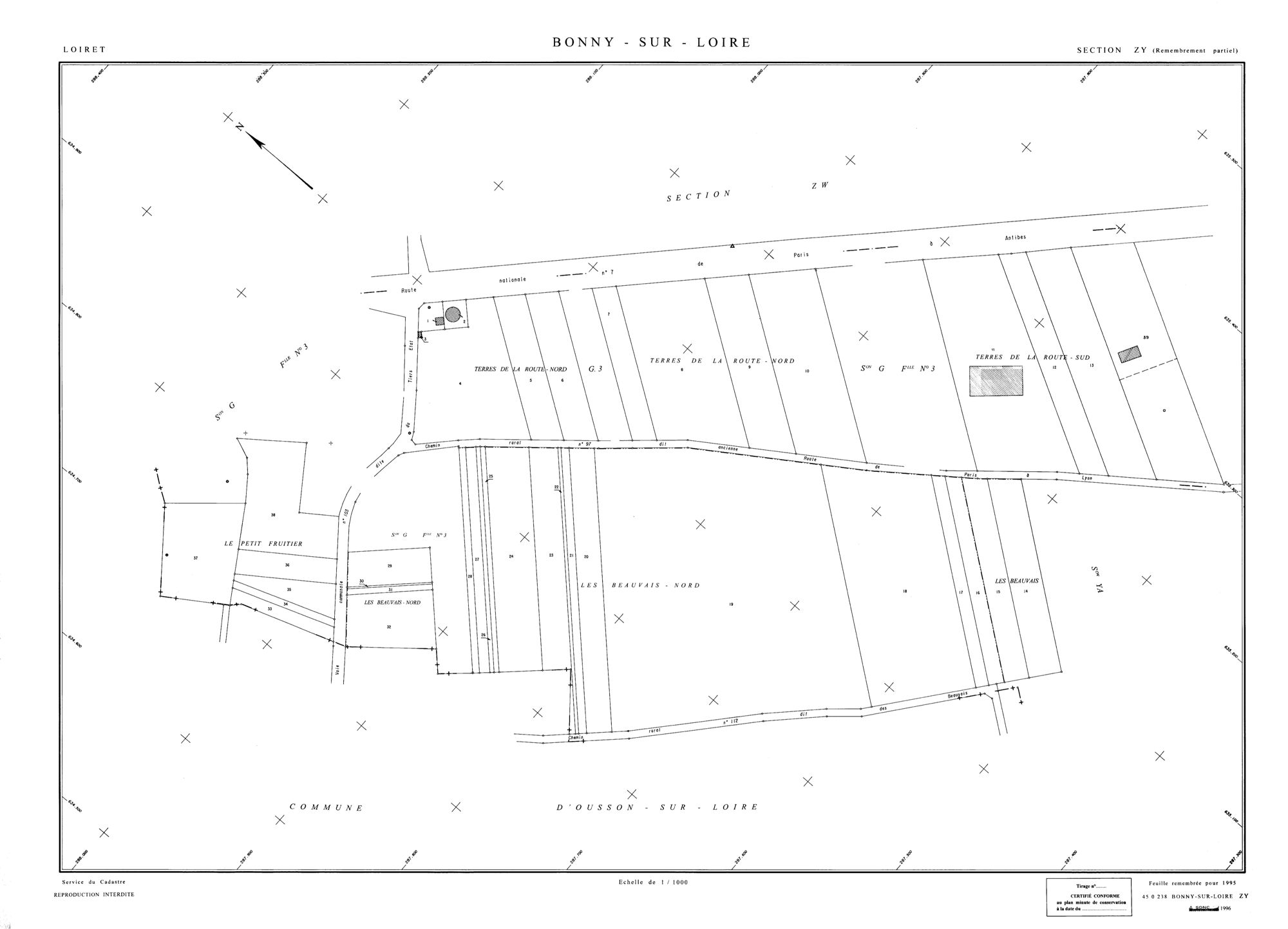 Bonny-sur-Loire - Sections