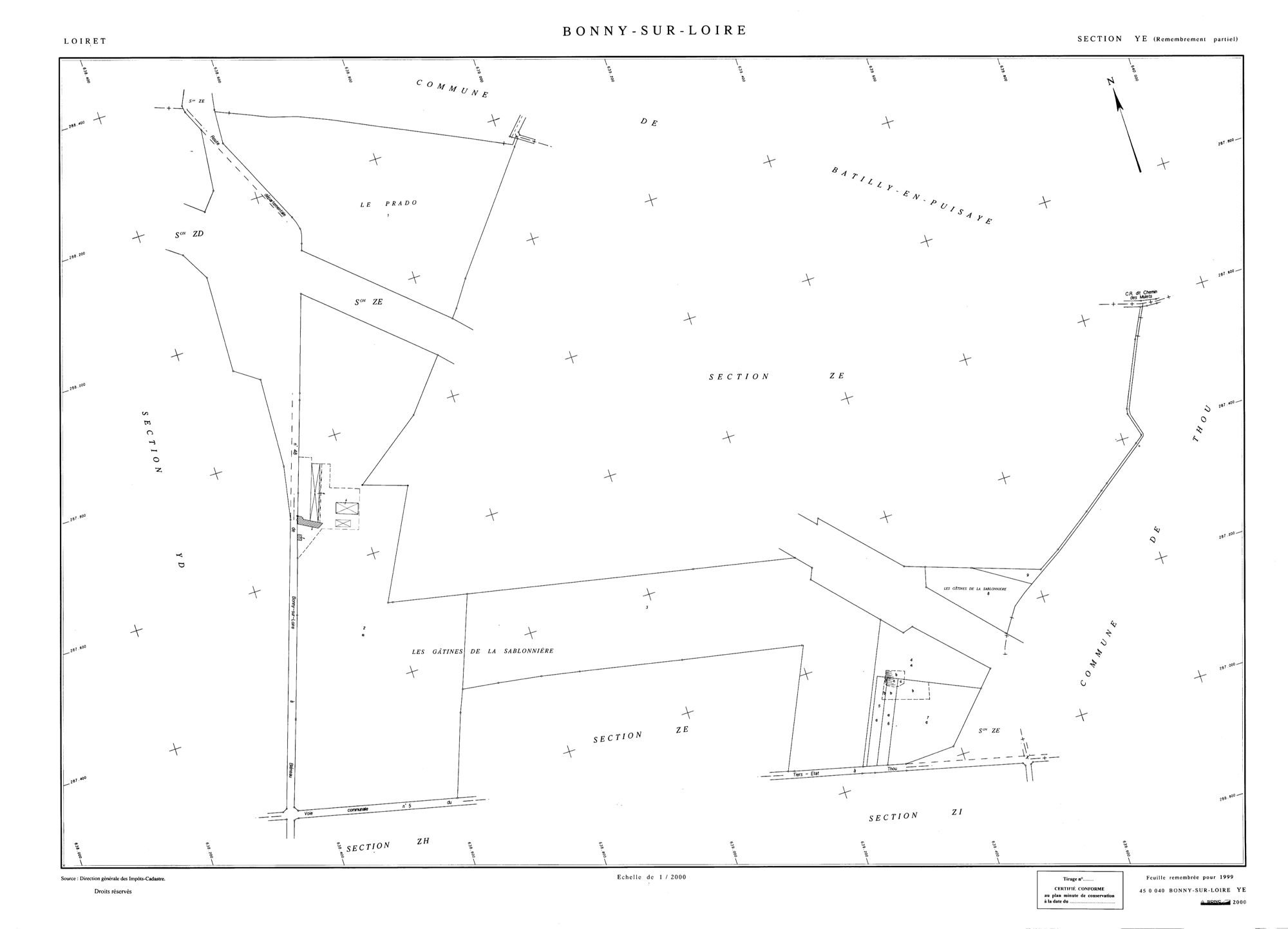 Bonny-sur-Loire - Sections
