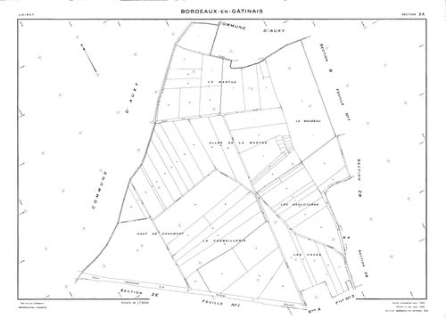 Bordeaux-en-Gâtinais - Sections