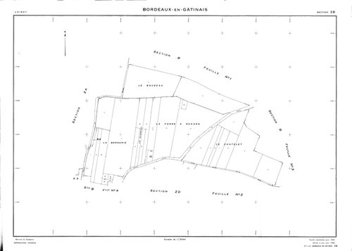 Bordeaux-en-Gâtinais - Sections