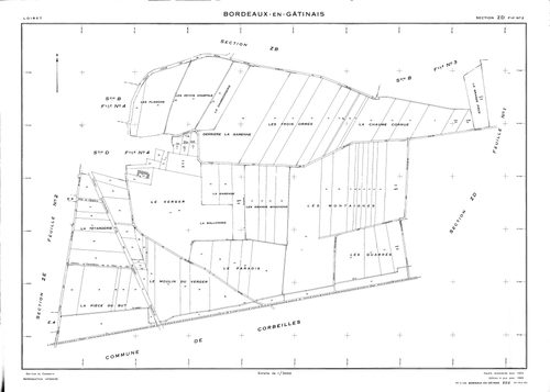Bordeaux-en-Gâtinais - Sections