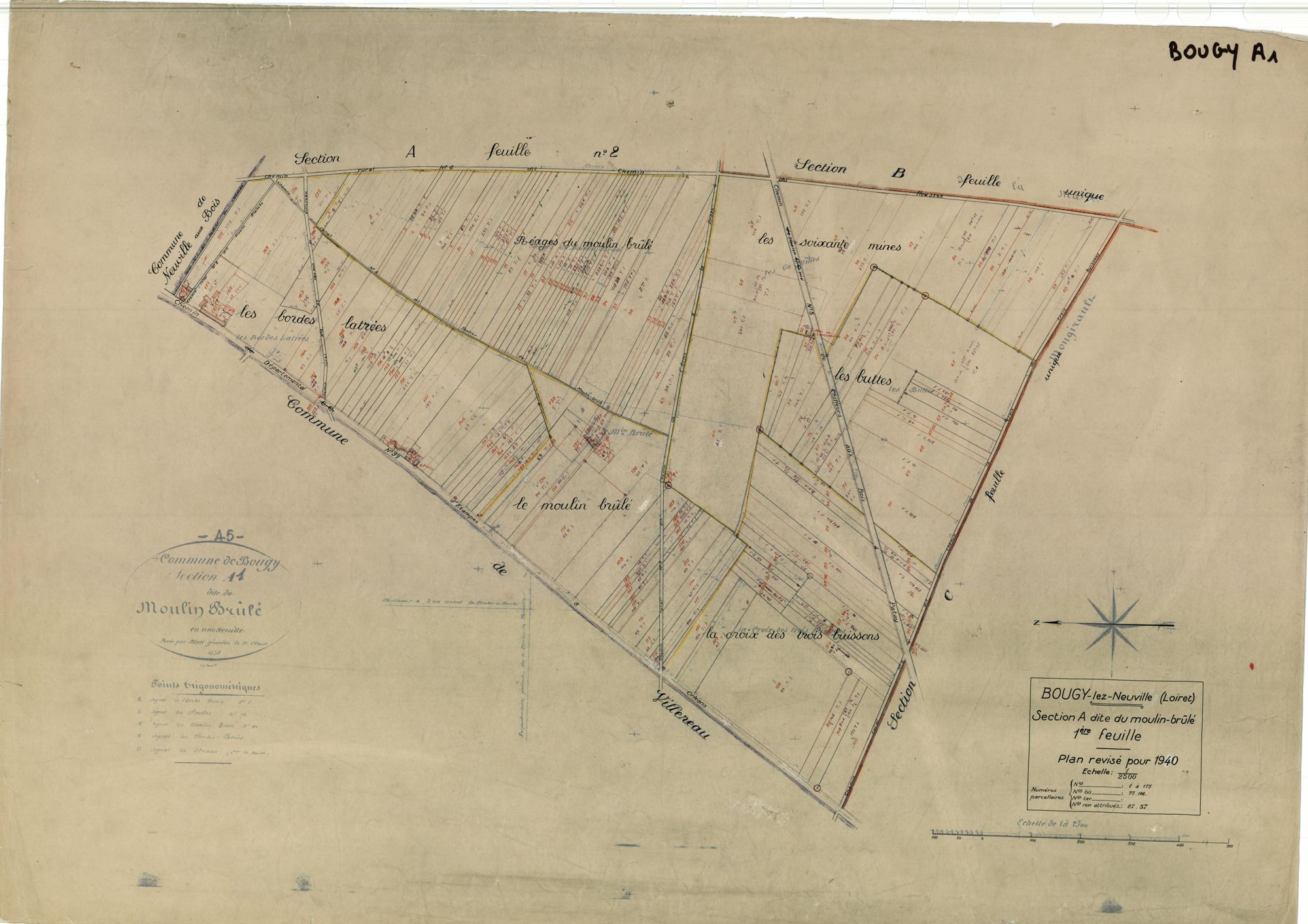 Bougy-lez-Neuville - Sections