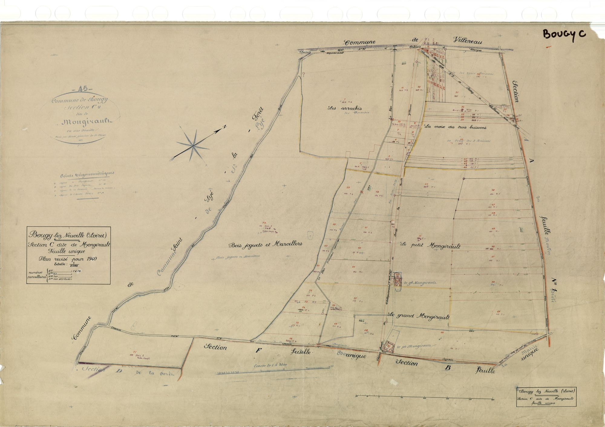 Bougy-lez-Neuville - Sections