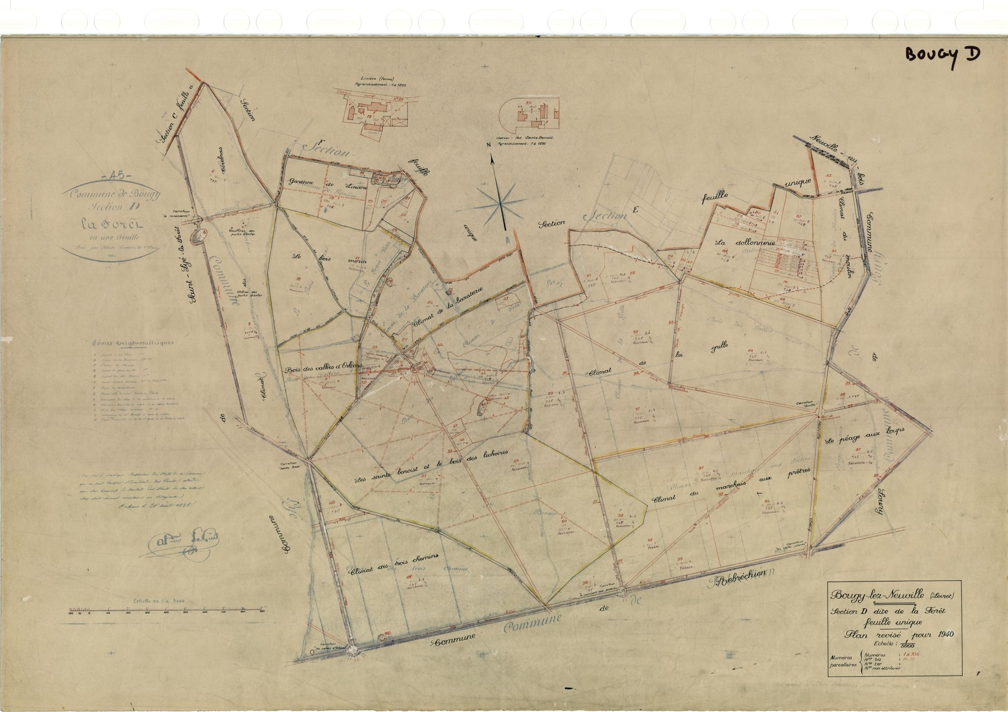 Bougy-lez-Neuville - Sections