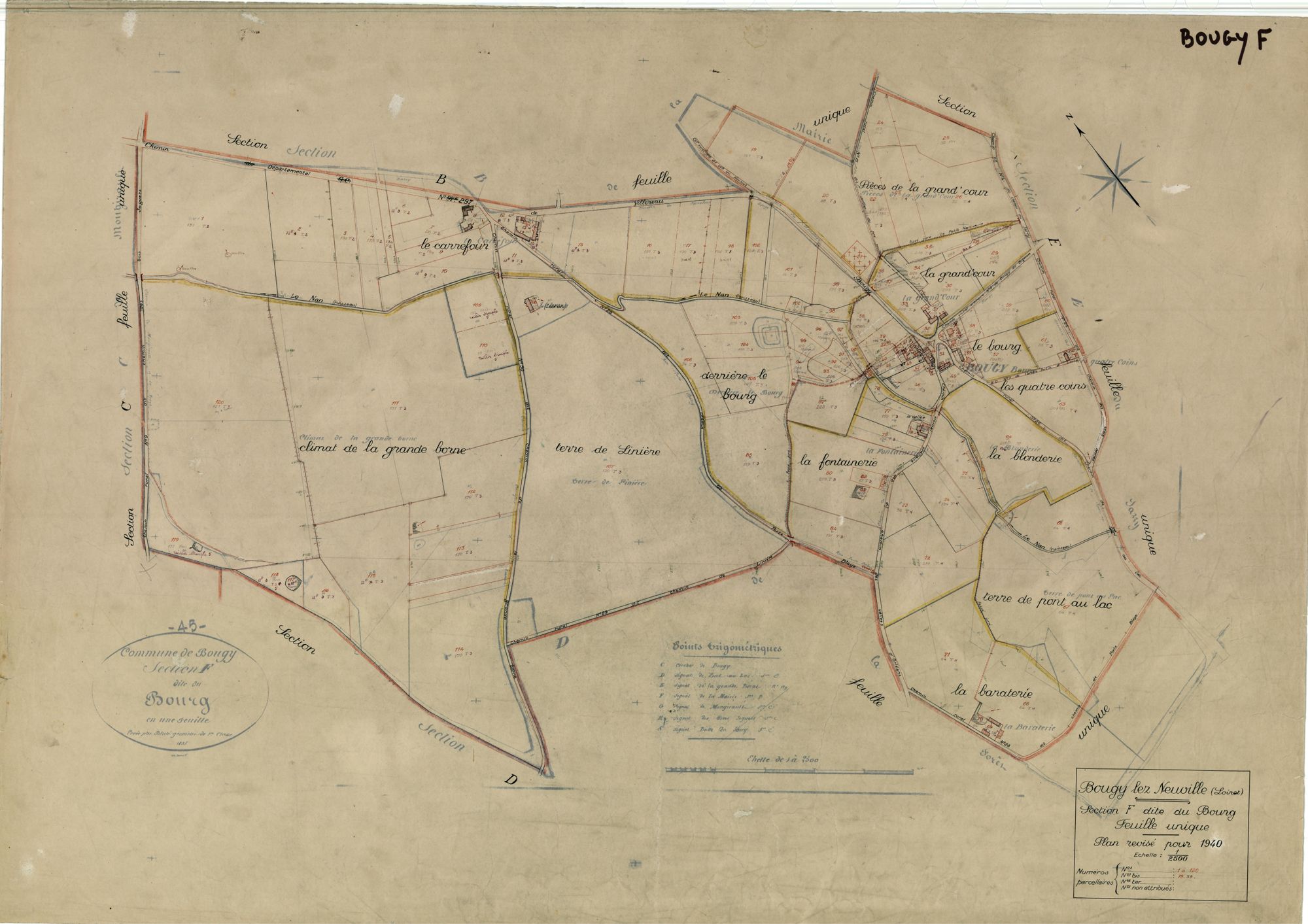 Bougy-lez-Neuville - Sections
