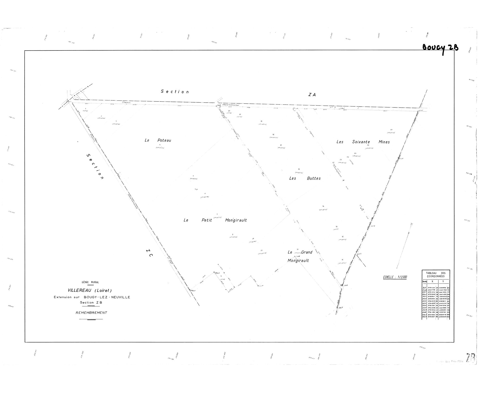 Bougy-lez-Neuville - Sections
