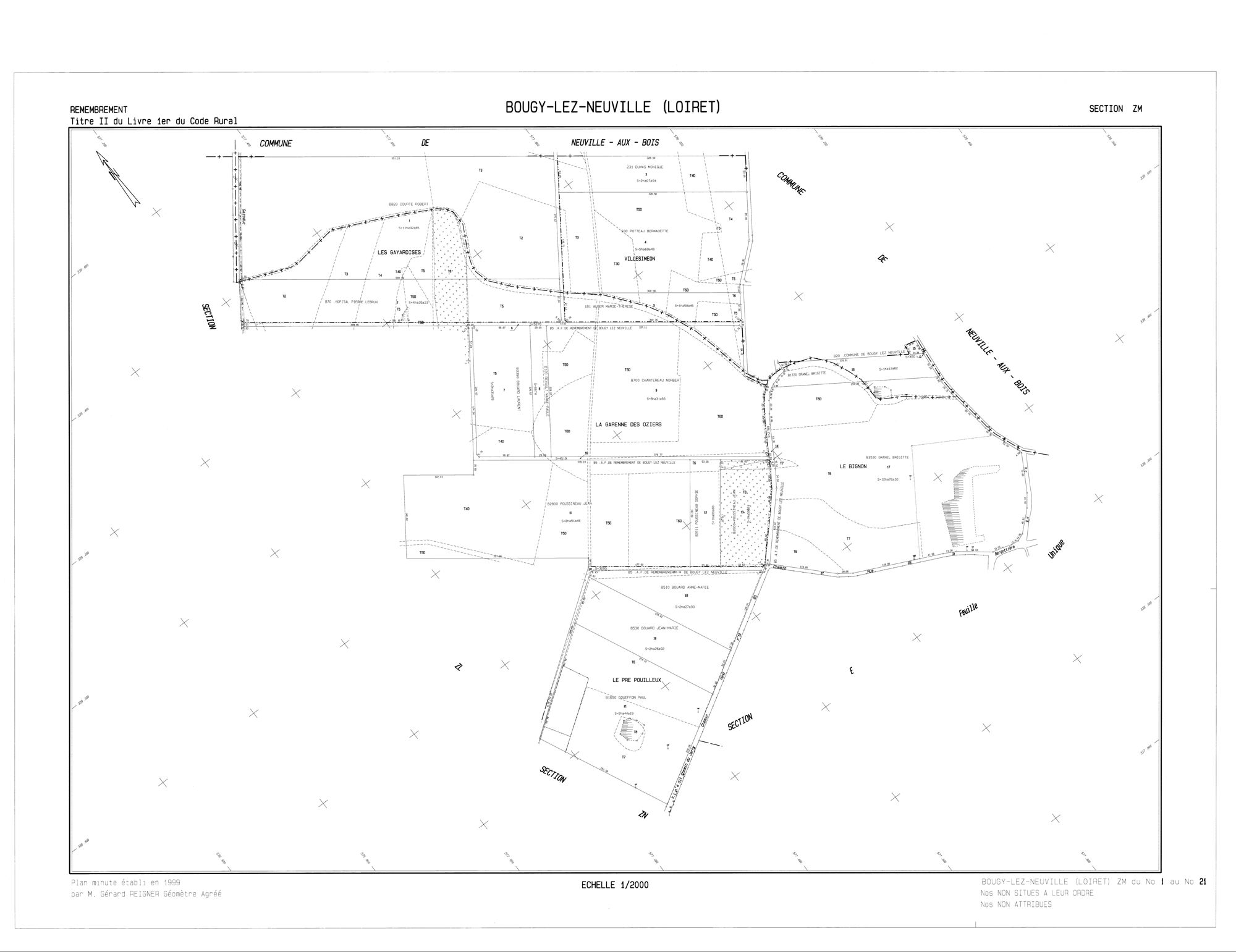 Bougy-lez-Neuville - Sections