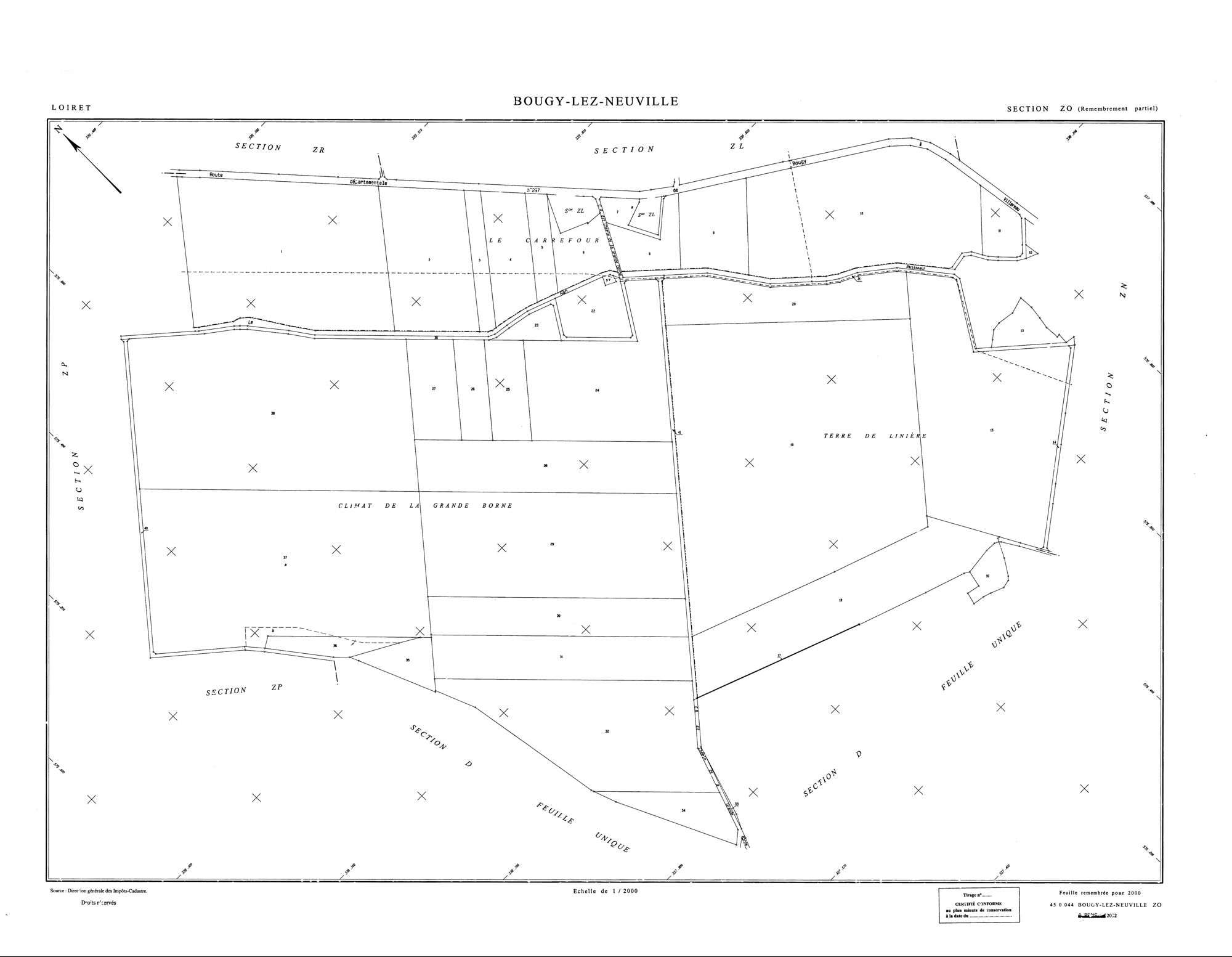 Bougy-lez-Neuville - Sections