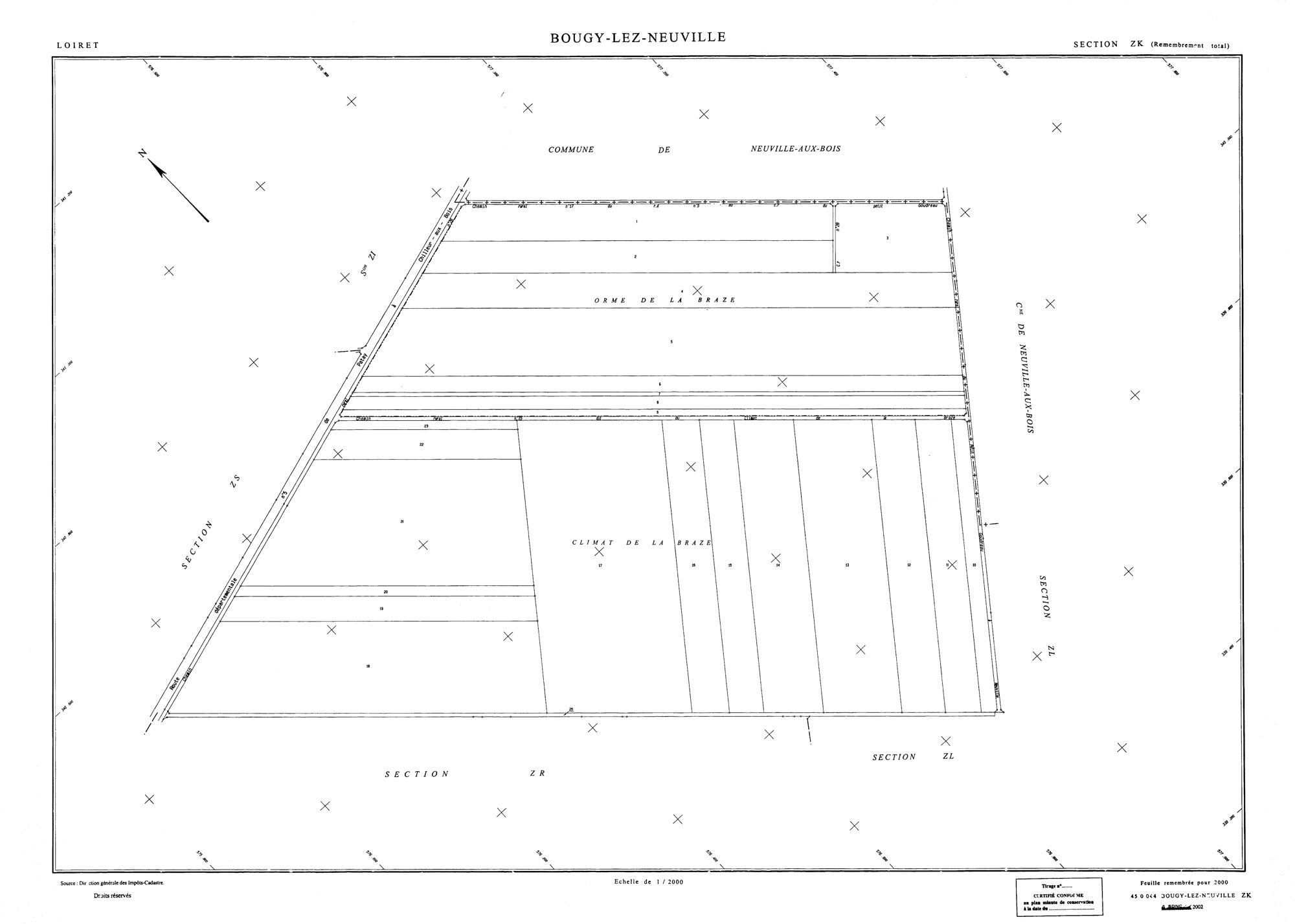 Bougy-lez-Neuville - Sections