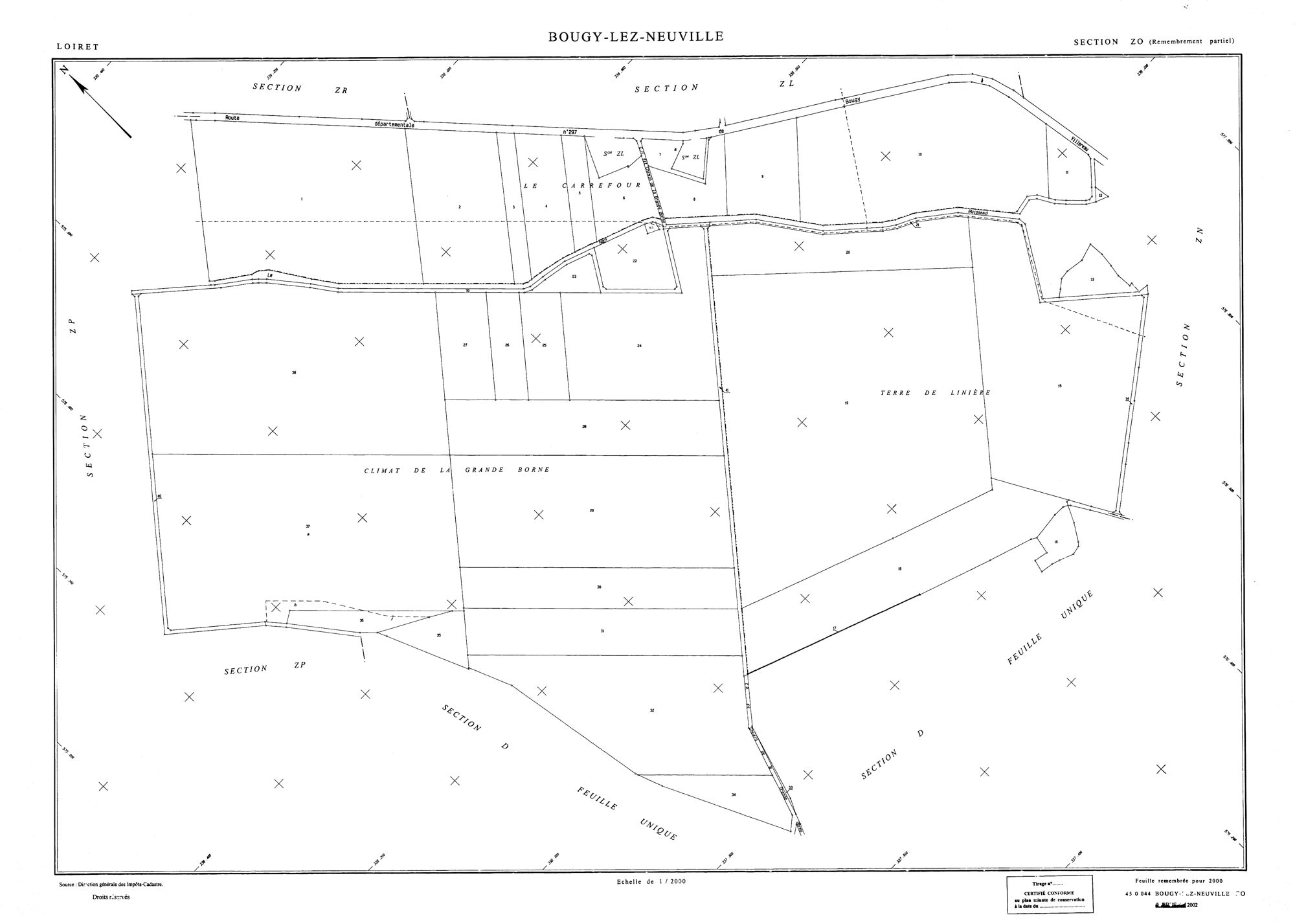 Bougy-lez-Neuville - Sections