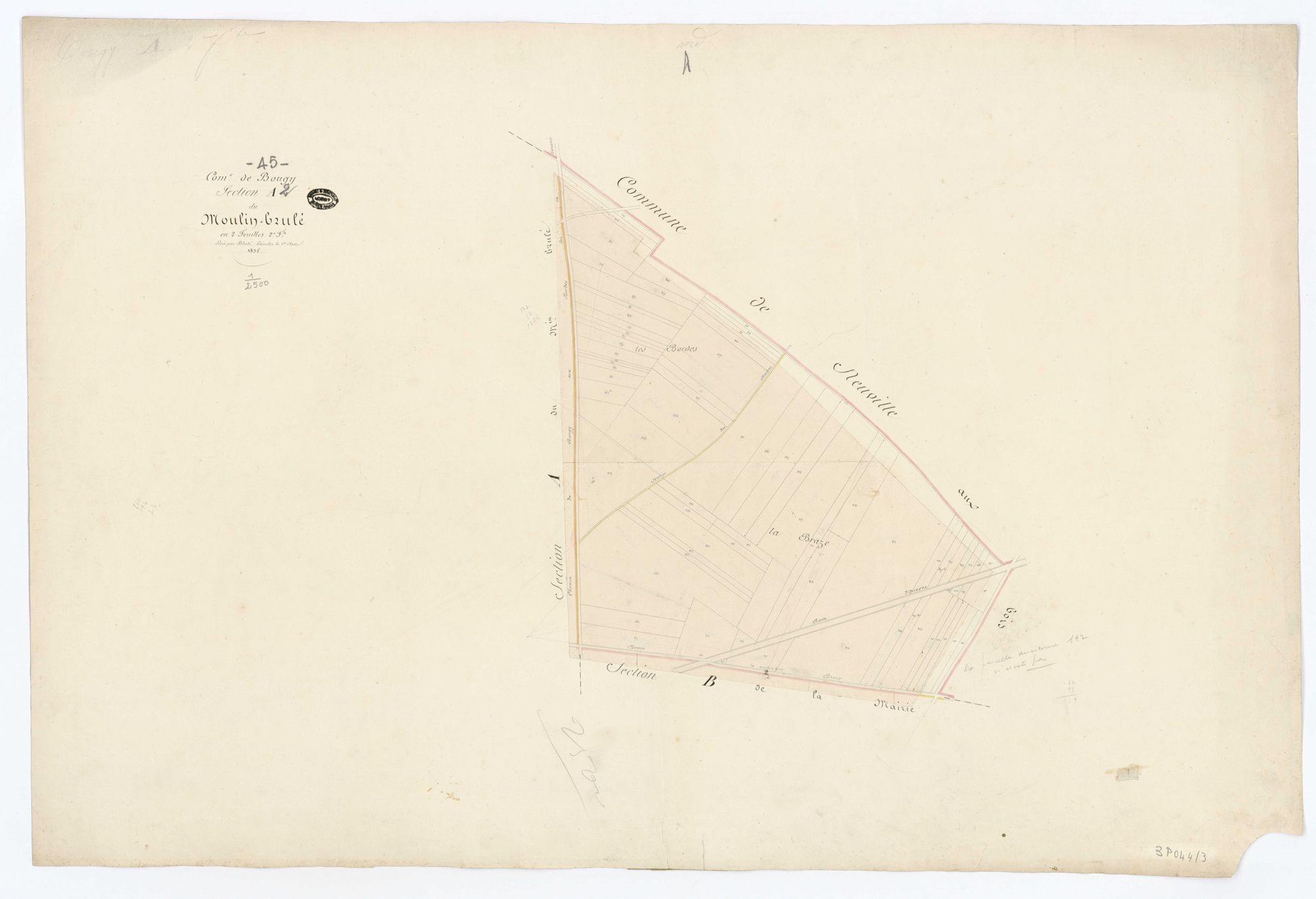 Bougy-lez-Neuville - Sections