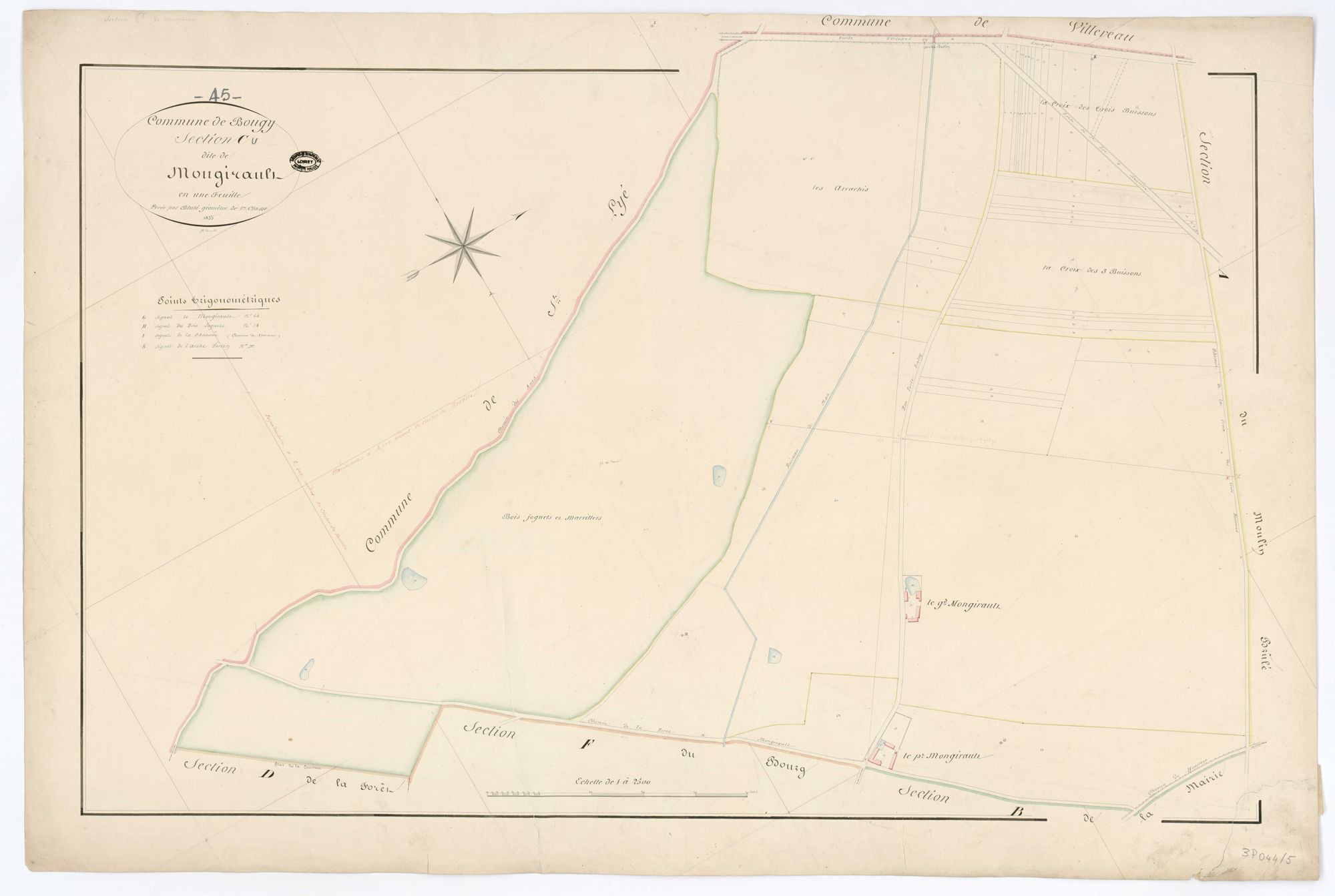 Bougy-lez-Neuville - Sections